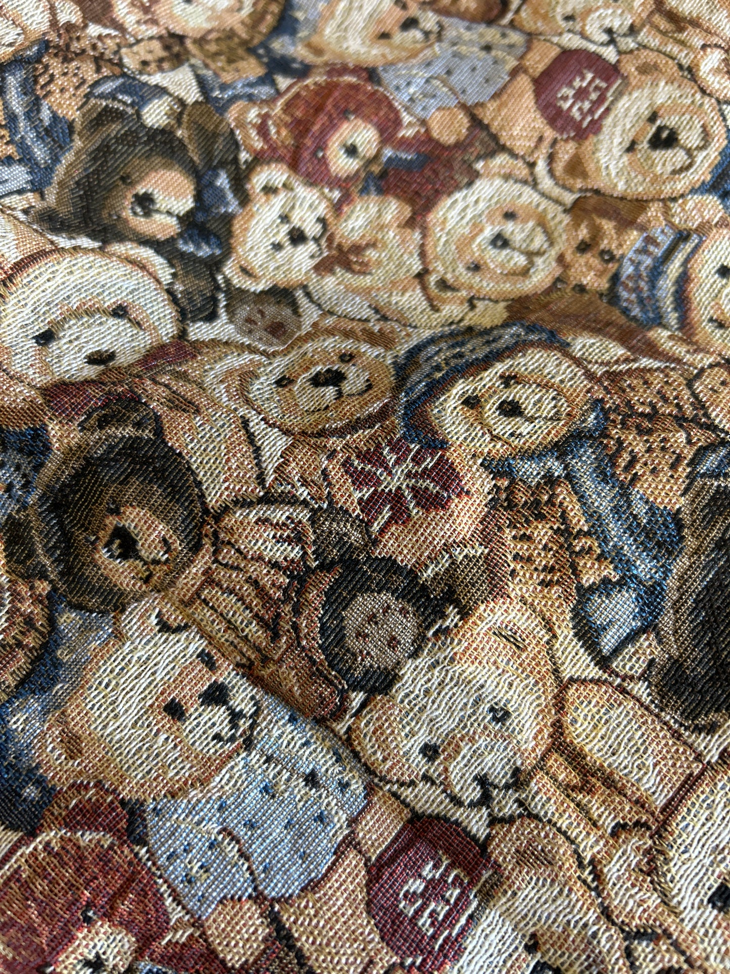 Vintage Teddy Weaved Fabric Skort