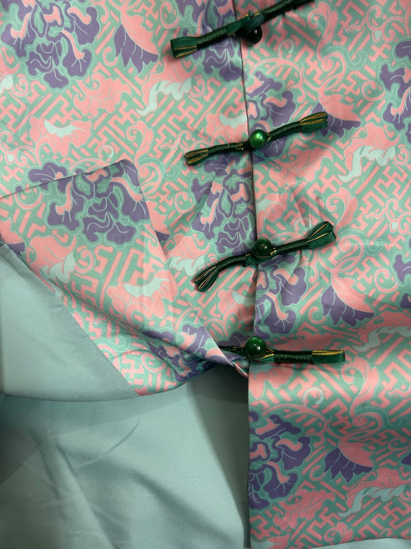 Vintage Pastel Mandarin Vest
