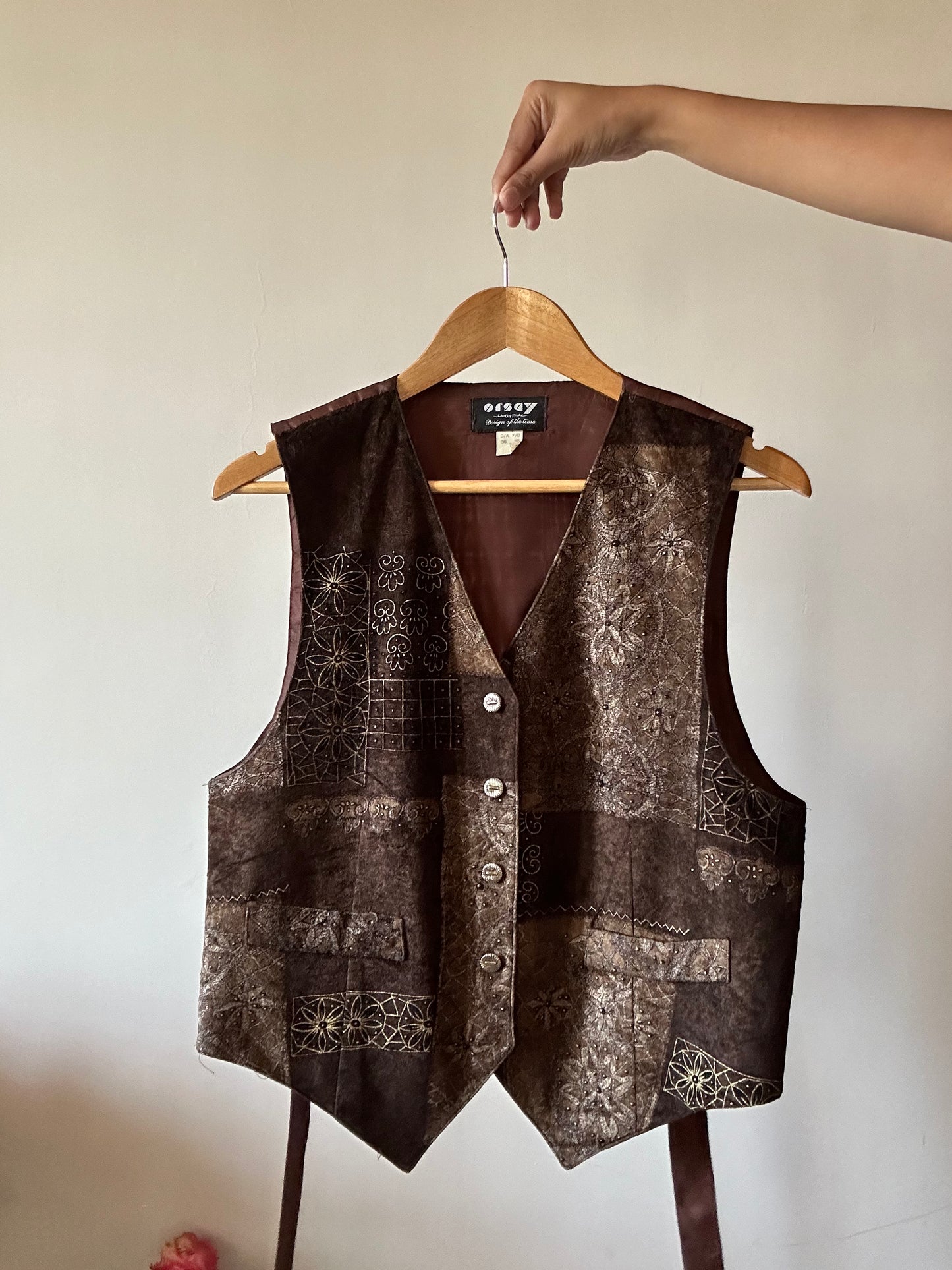 Vintage Orsay Velvety Vest