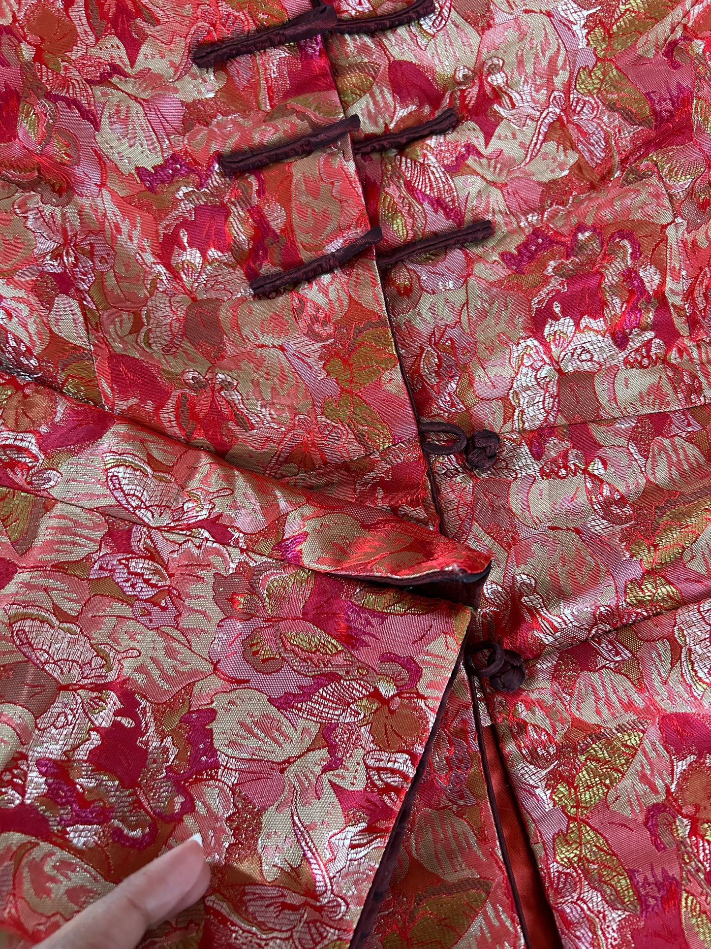 Vintage Chinese Butterfly Floral Embroidered Shirt