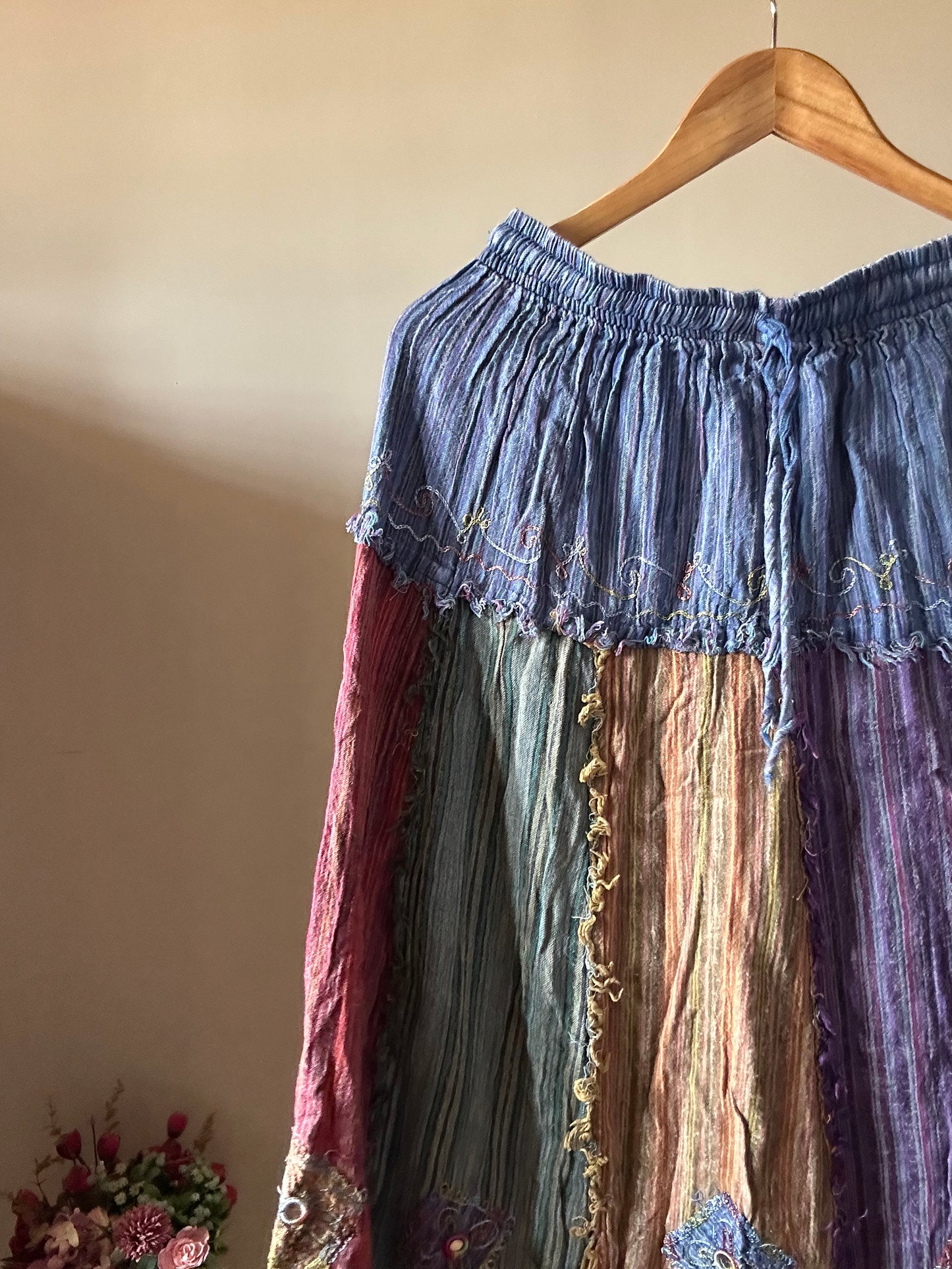 Vintage Gupsy Rose Mirror Skirt