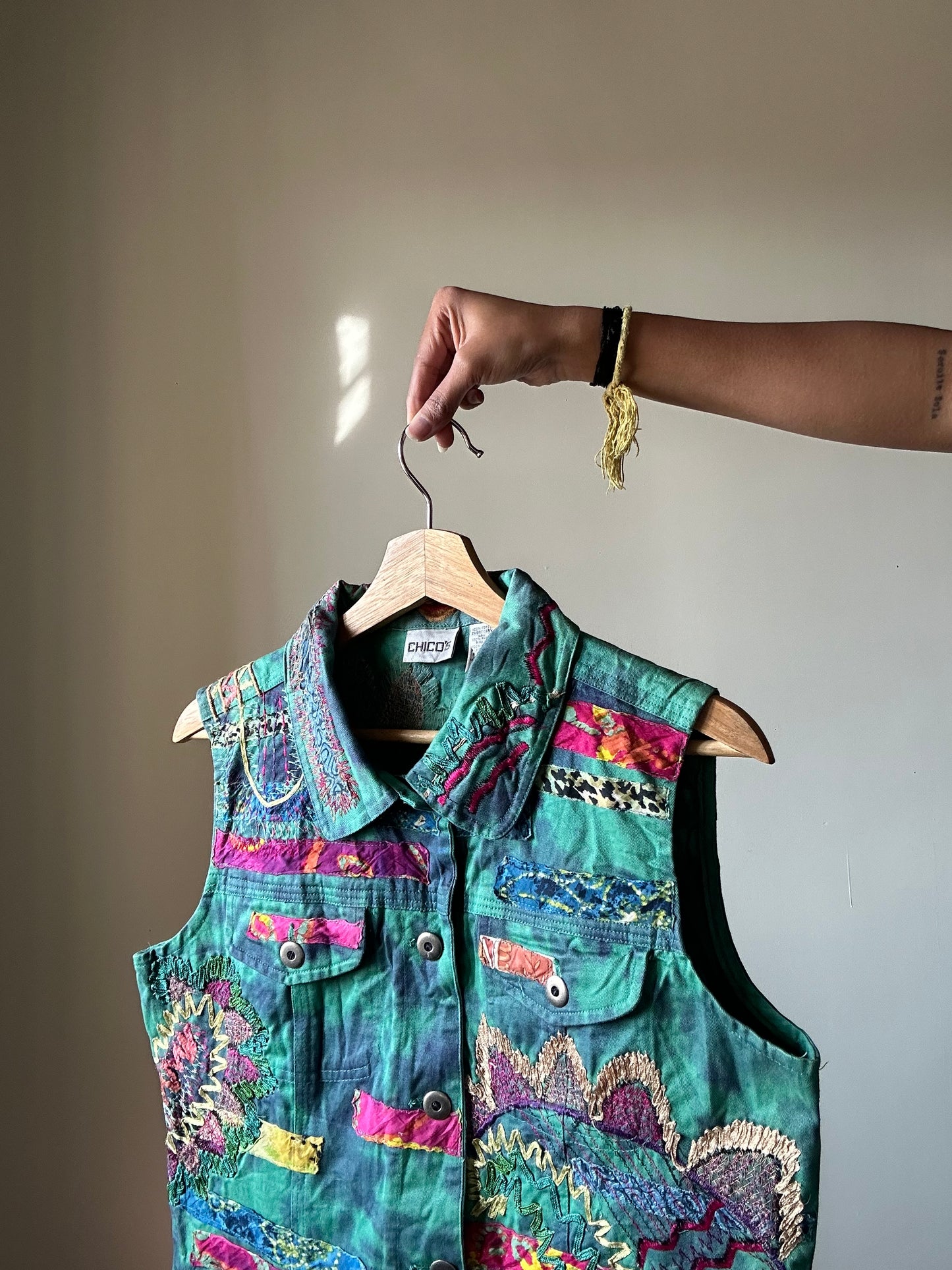 Chico’s All Embroidered Vest