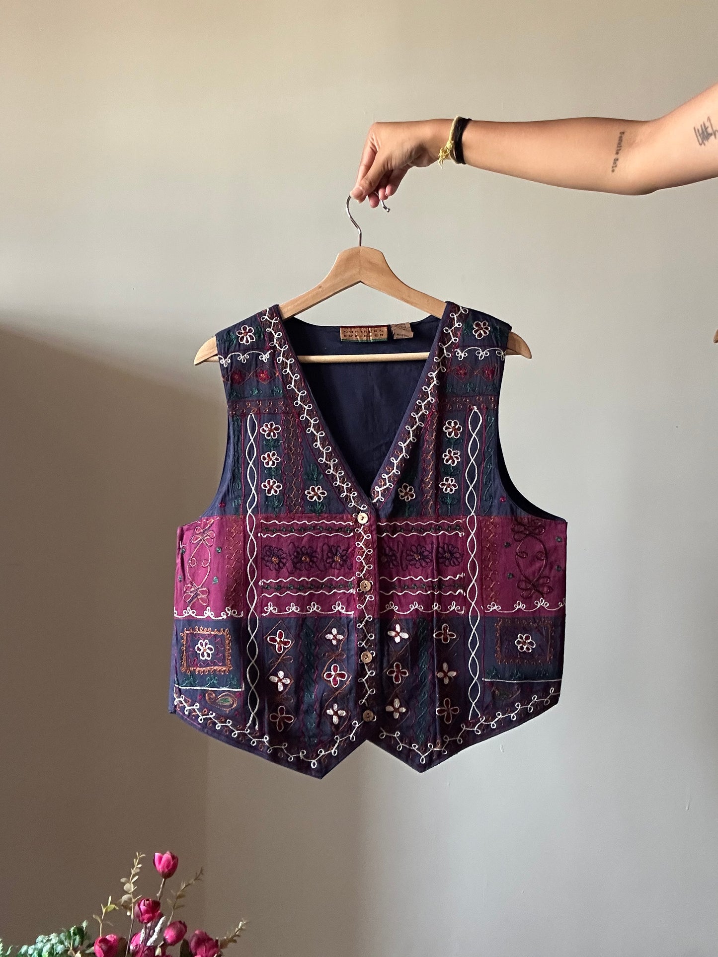 Vintage Northern Explorer All Embroidered Vest