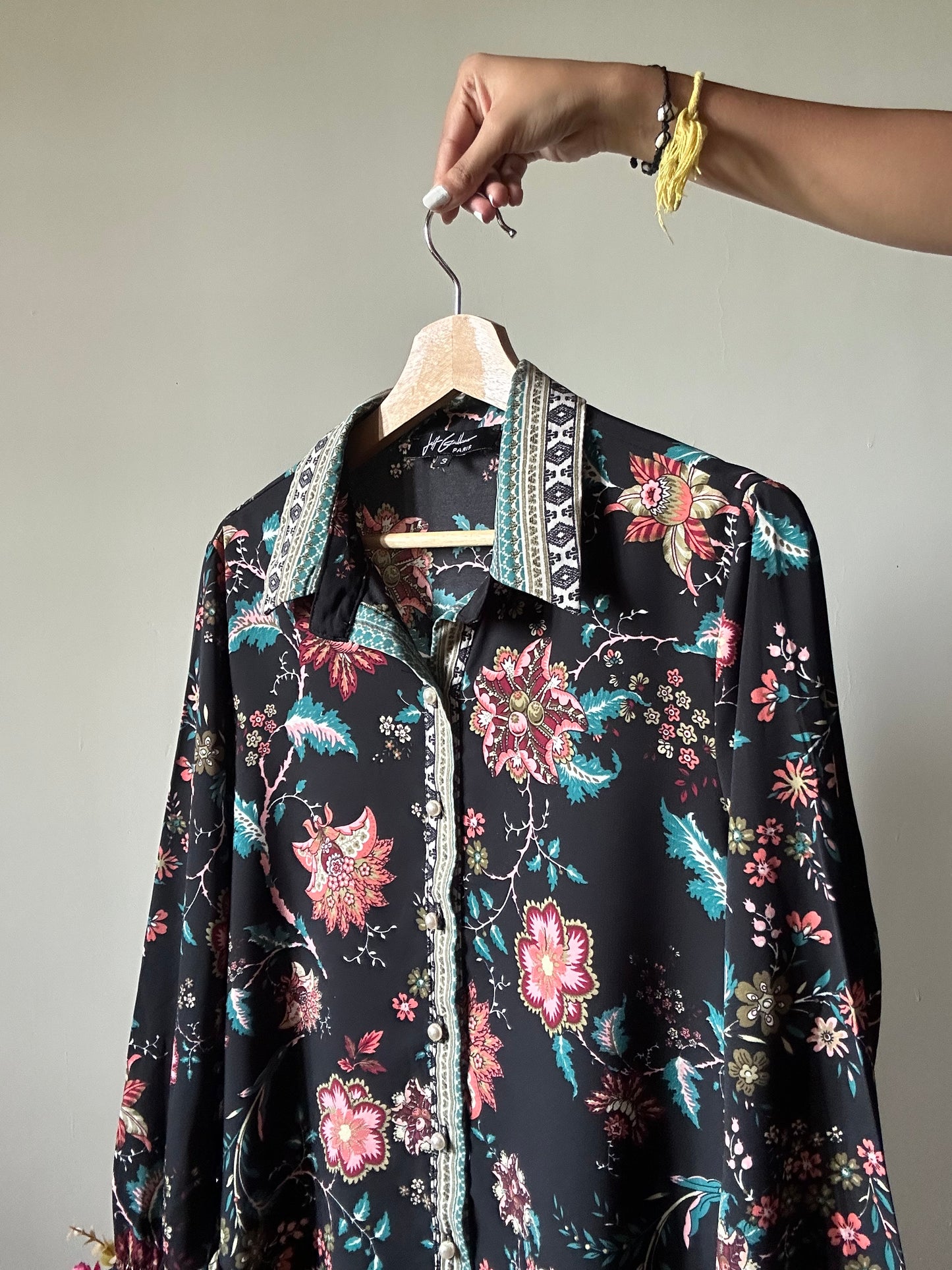 Vintage Jeff Gallano Shirt With Ruffles