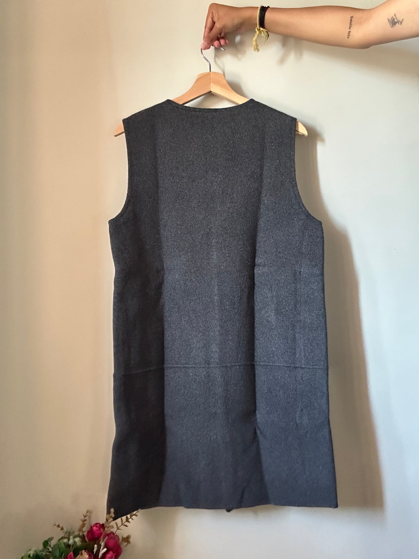 Clinzy Vintage Long Half Blazer ( Handmade )