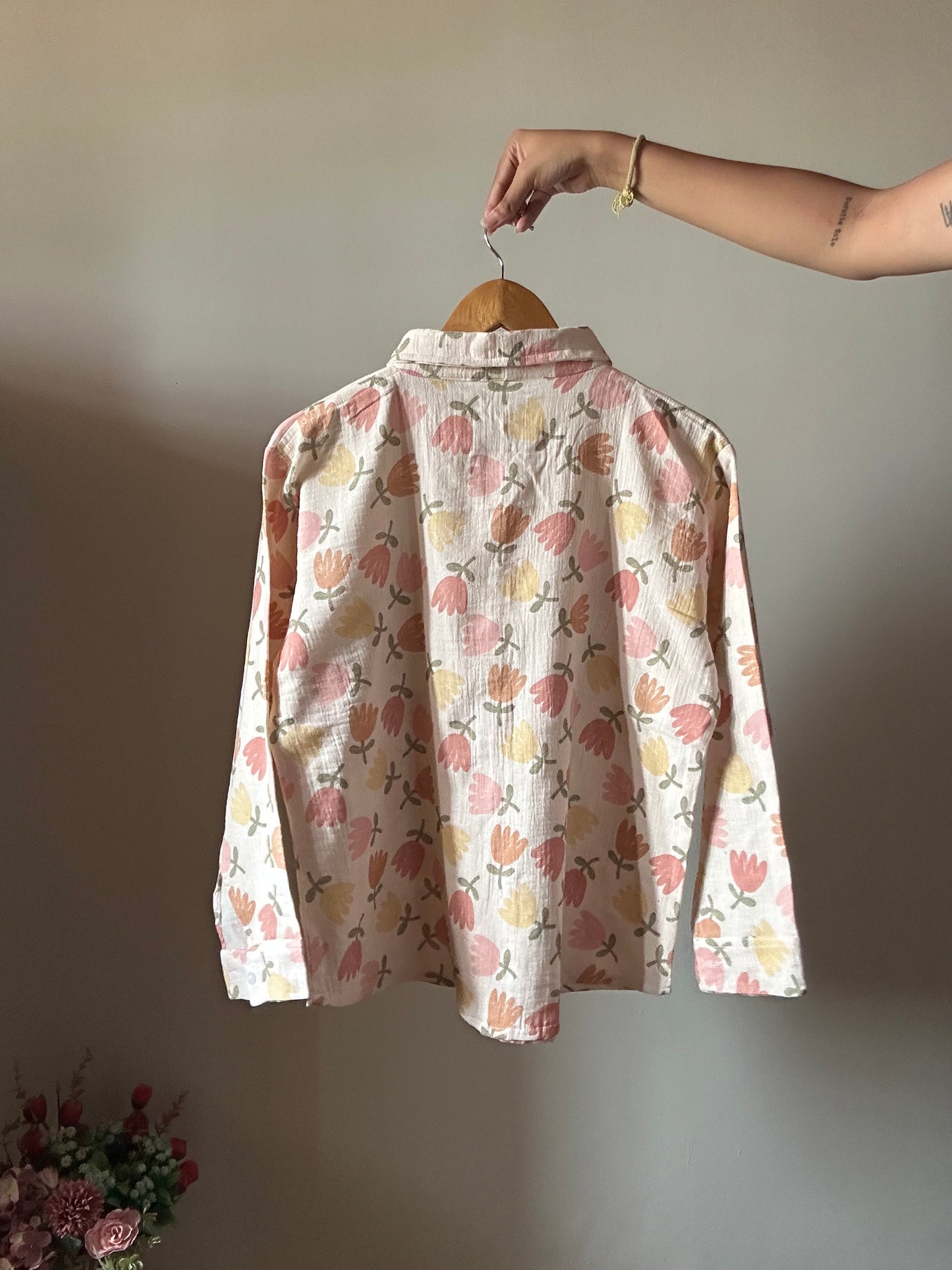 Pinteresty Vintage Floral Print Shirt