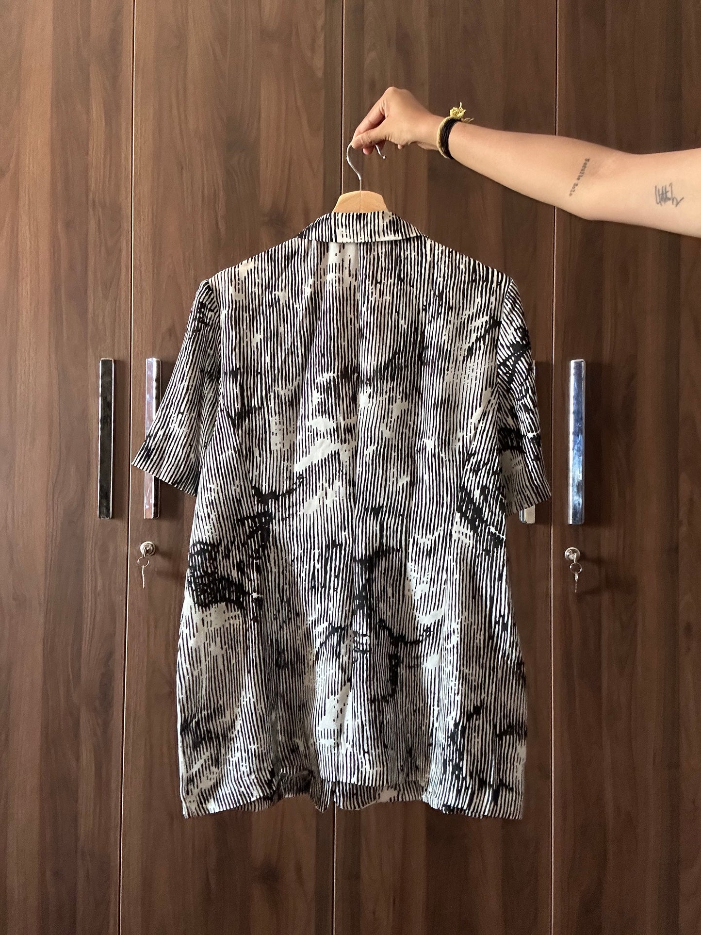 Vintage Abstract Print Shirt