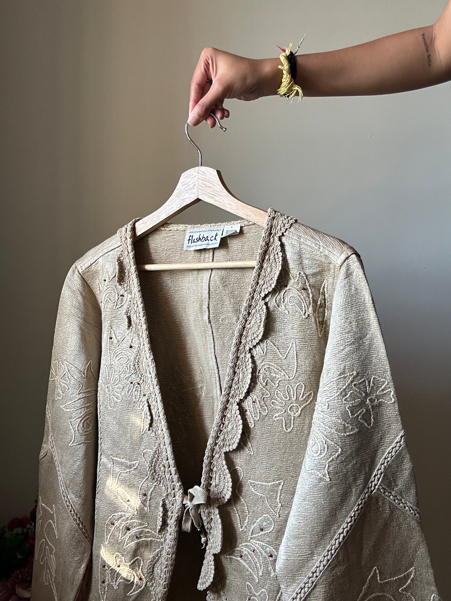Flashback Embroidered and Cardigan
