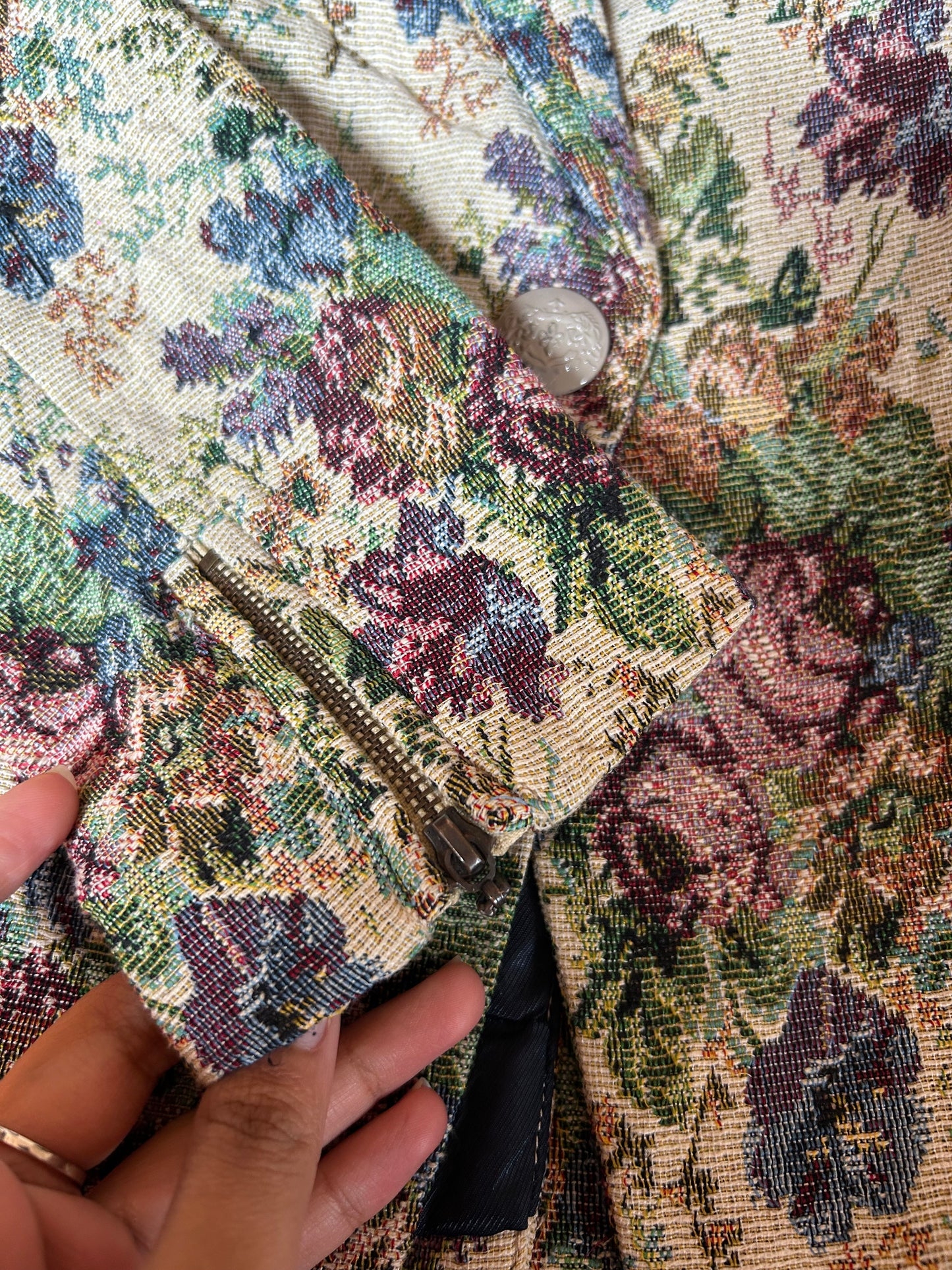 Stradivarius Vintage Jaquard Blazer