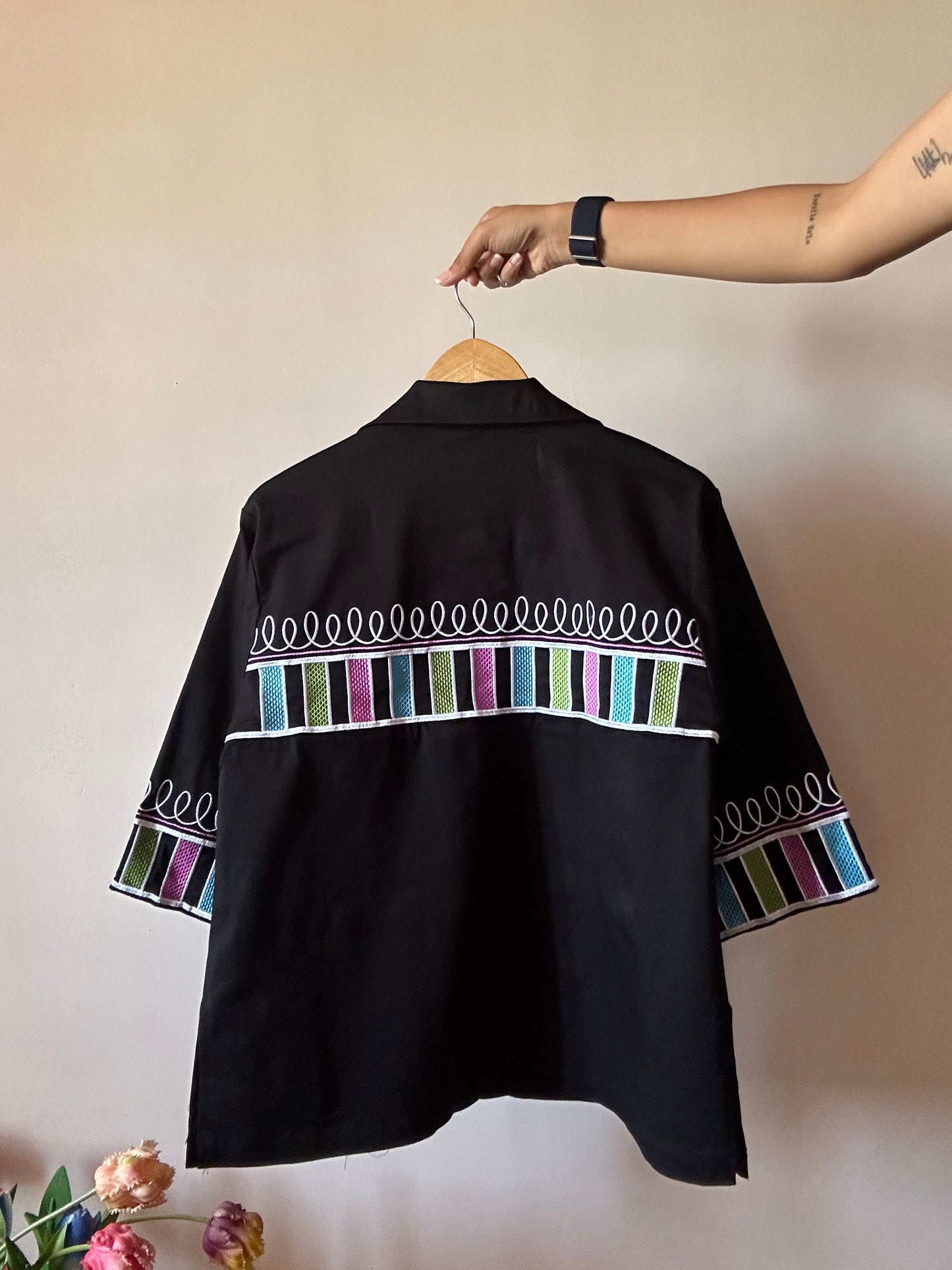 Vintage Bob Machil Wearable Art Embroidered Shaket