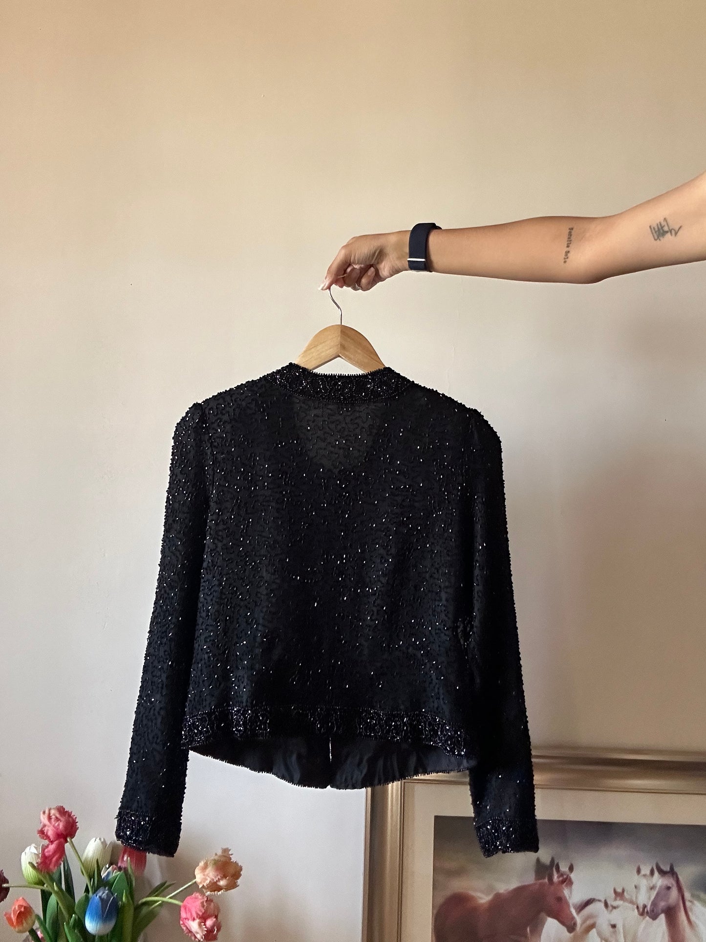 Vintage Laurence Kazar Fully Beaded Shaket