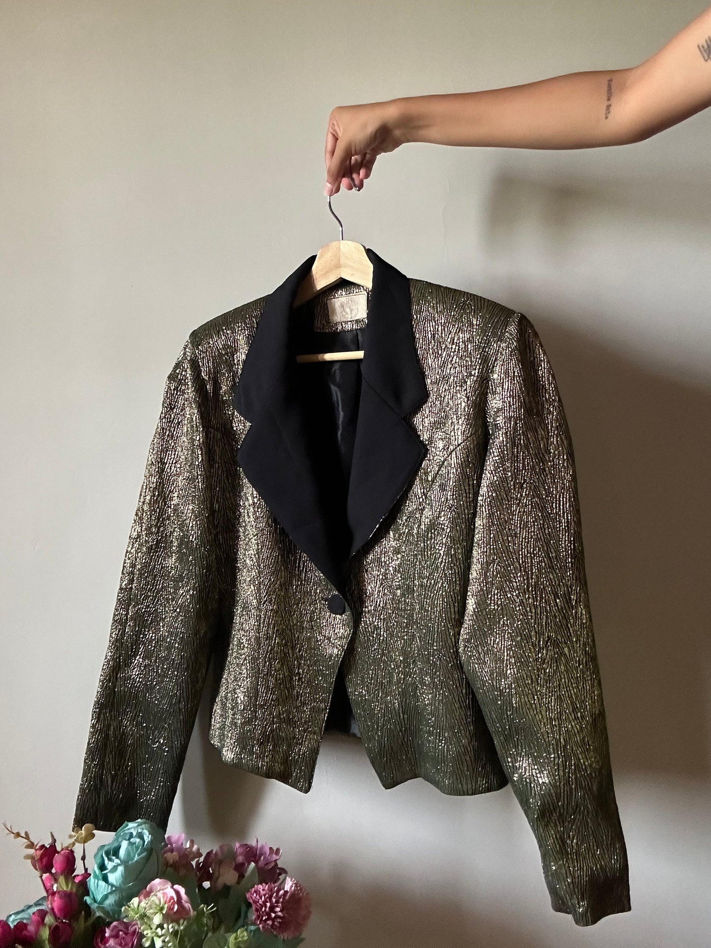 Vintage Flee Texted Blazer