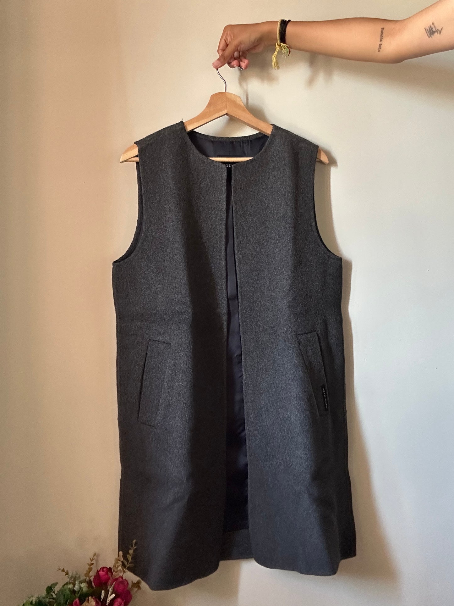 Clinzy Vintage Long Half Blazer ( Handmade )