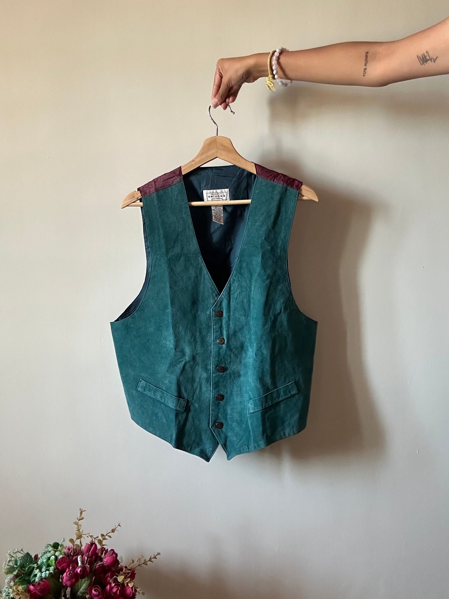 Vintage The Original Arizona Jean Company Pure Leather Vest
