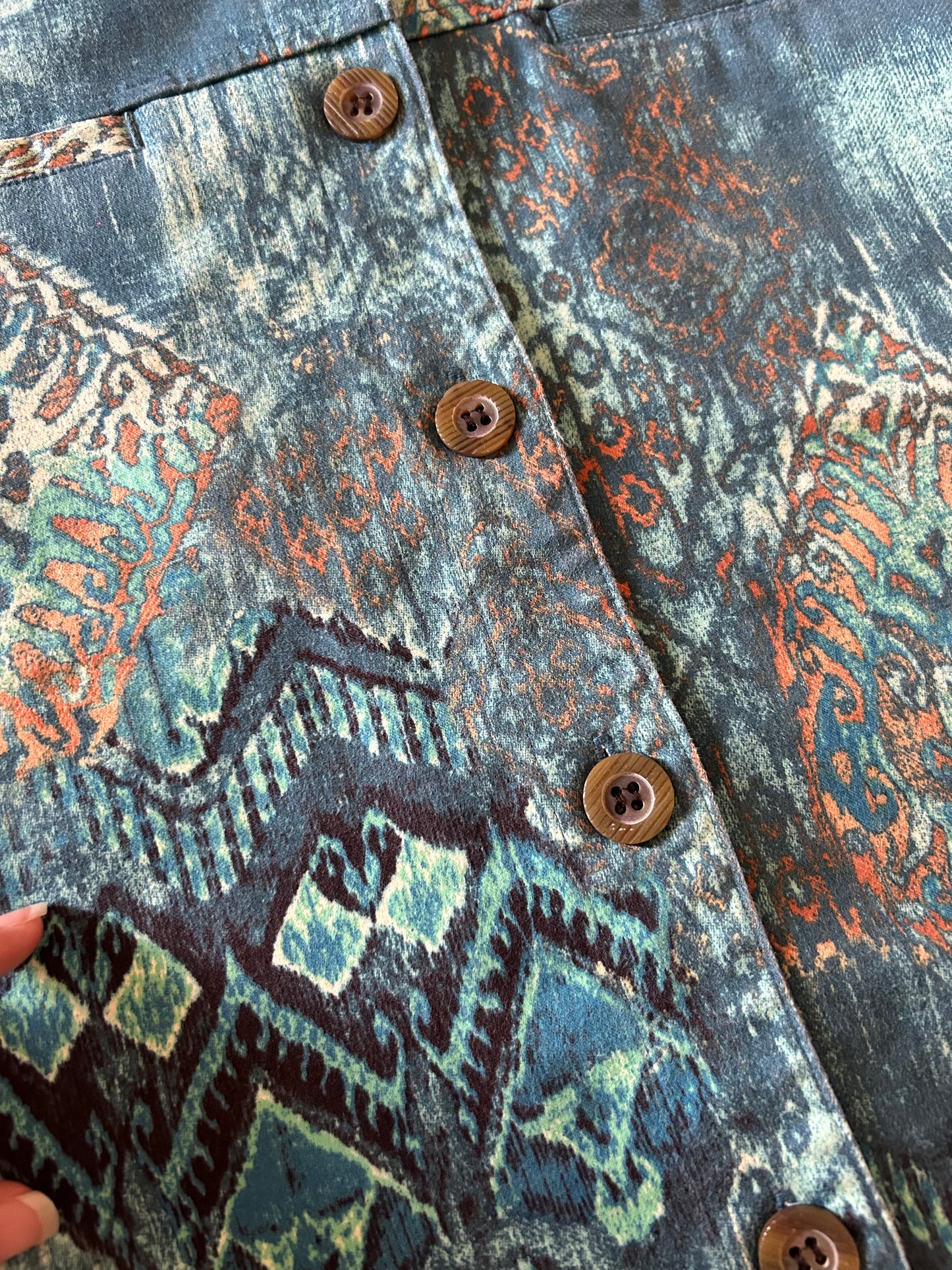 Vintage Coldwater Creek Rustic Blues Shaket