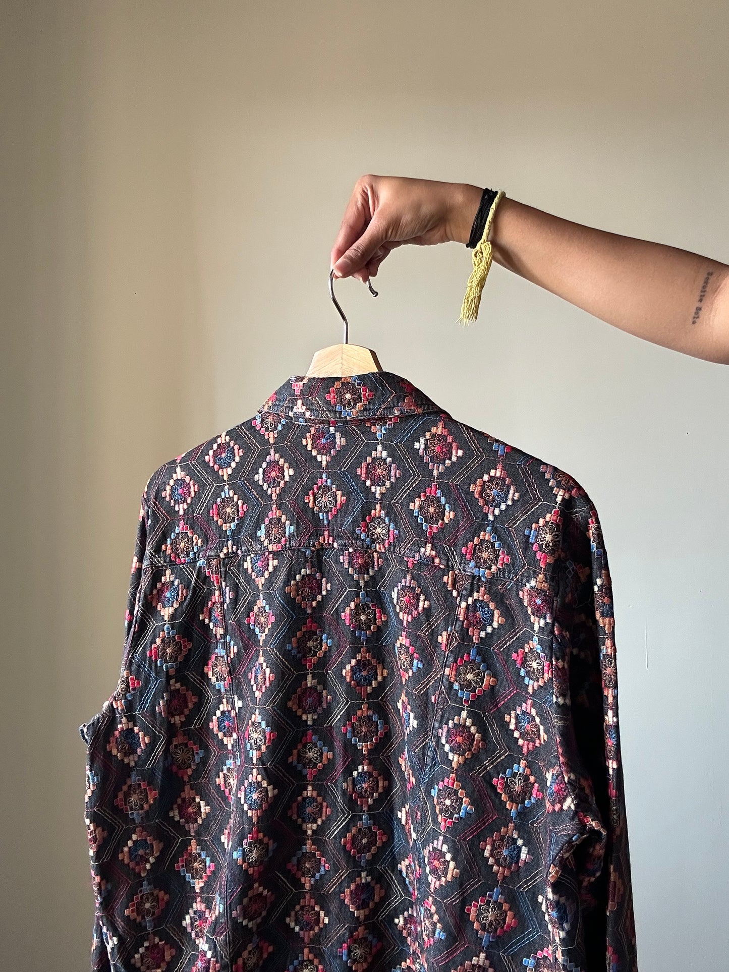 Vintage Coldwater Creek All Embroidered Shaket