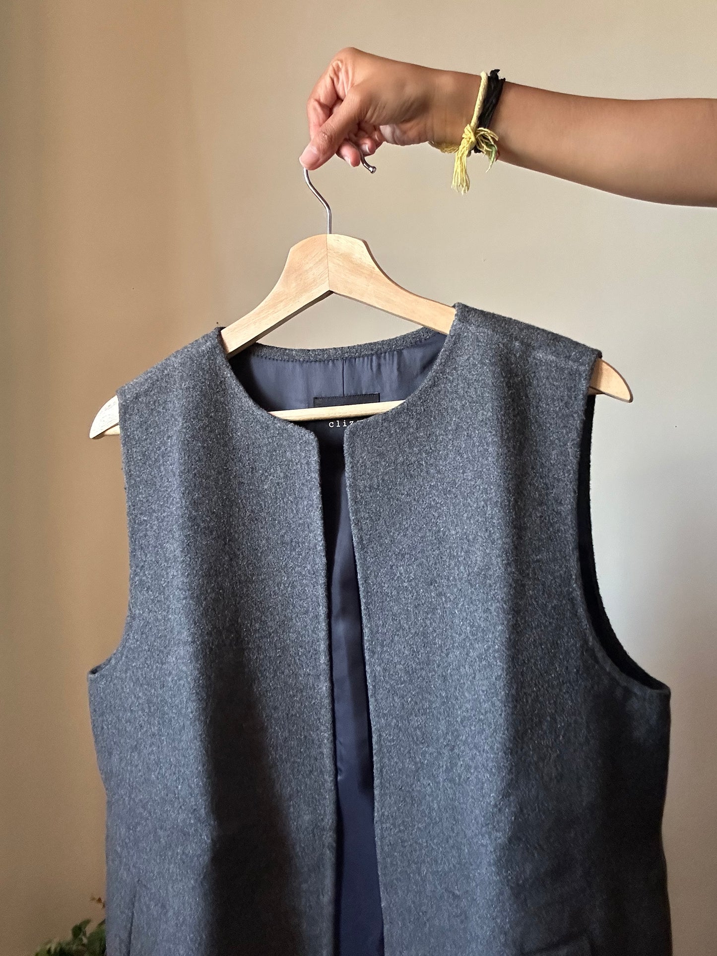 Clinzy Vintage Long Half Blazer ( Handmade )