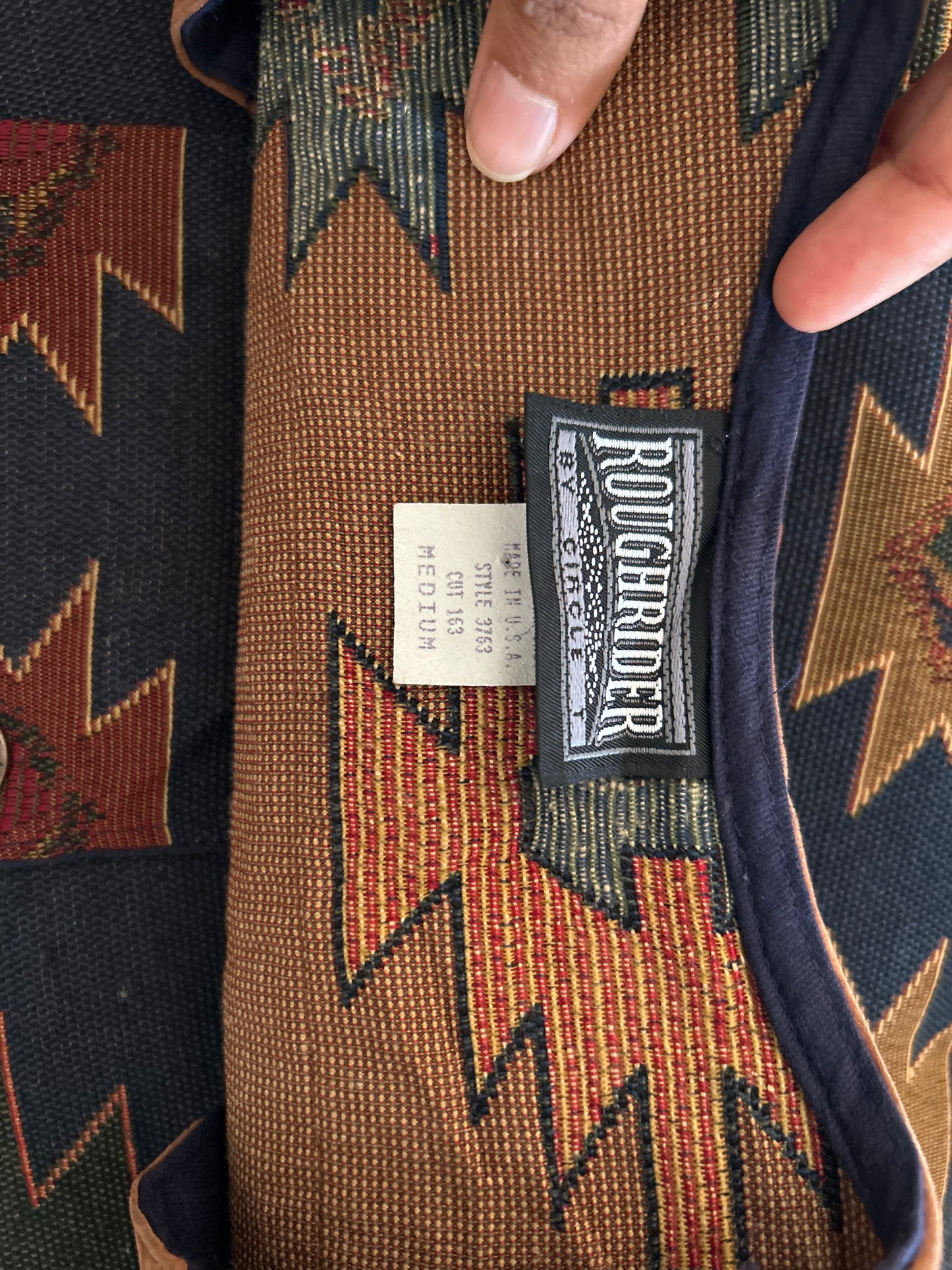 Roughrider Vintage All Weaved Fabric Vest