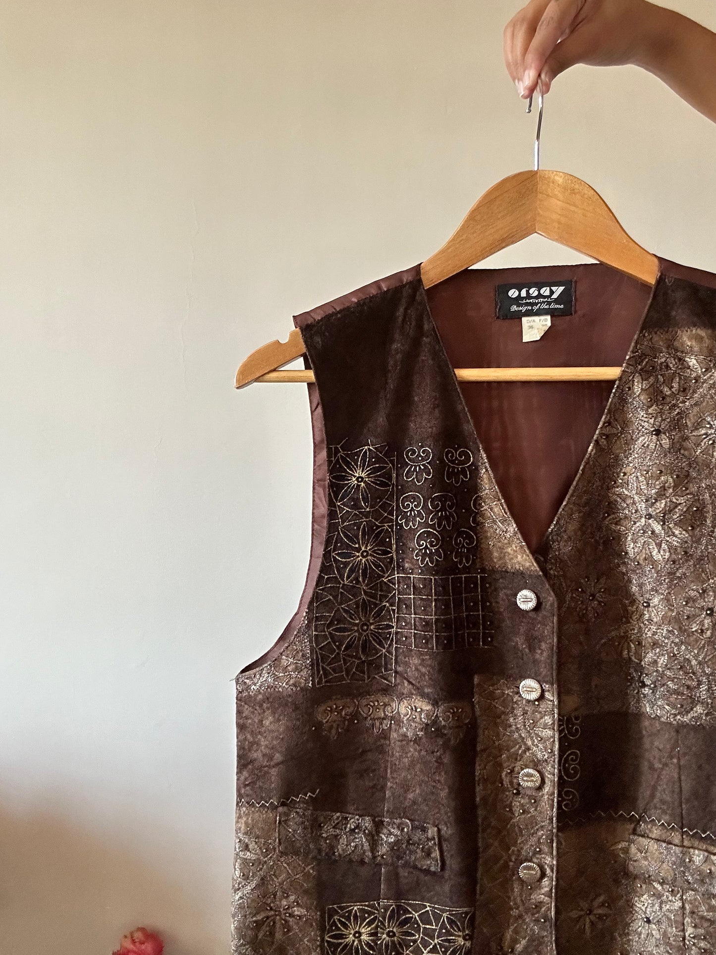 Vintage Orsay Velvety Vest