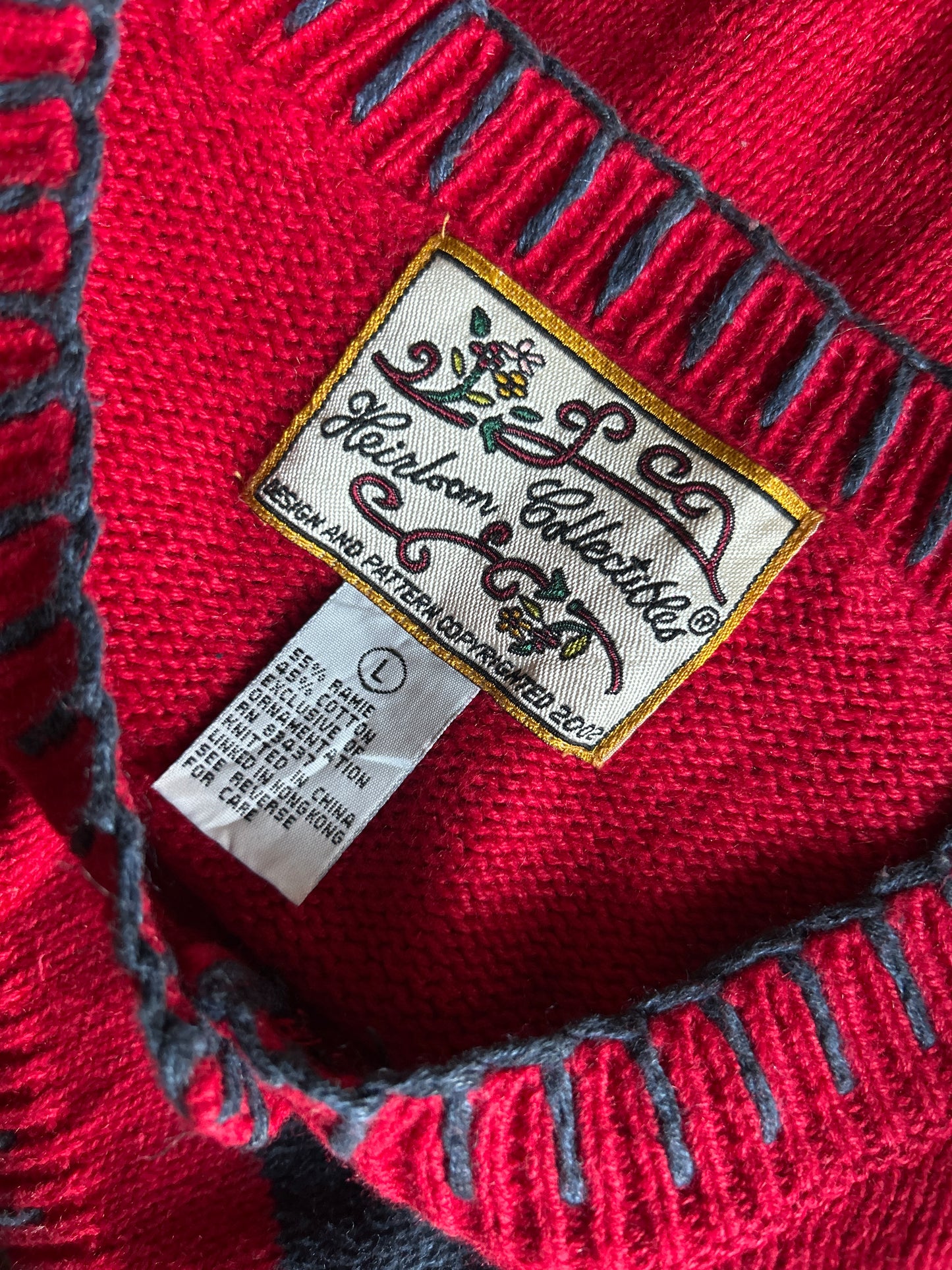 Heirloom Collectibles All Embroidered Vintage Cardigan