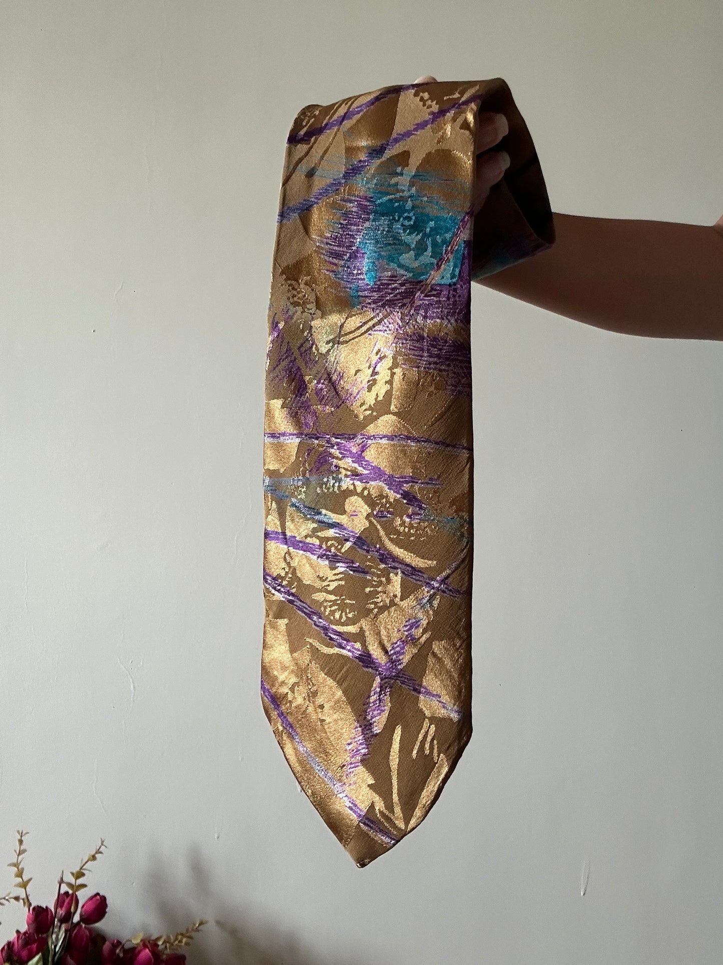 Alta Moda Cervino Vintage Abstract Print Tie