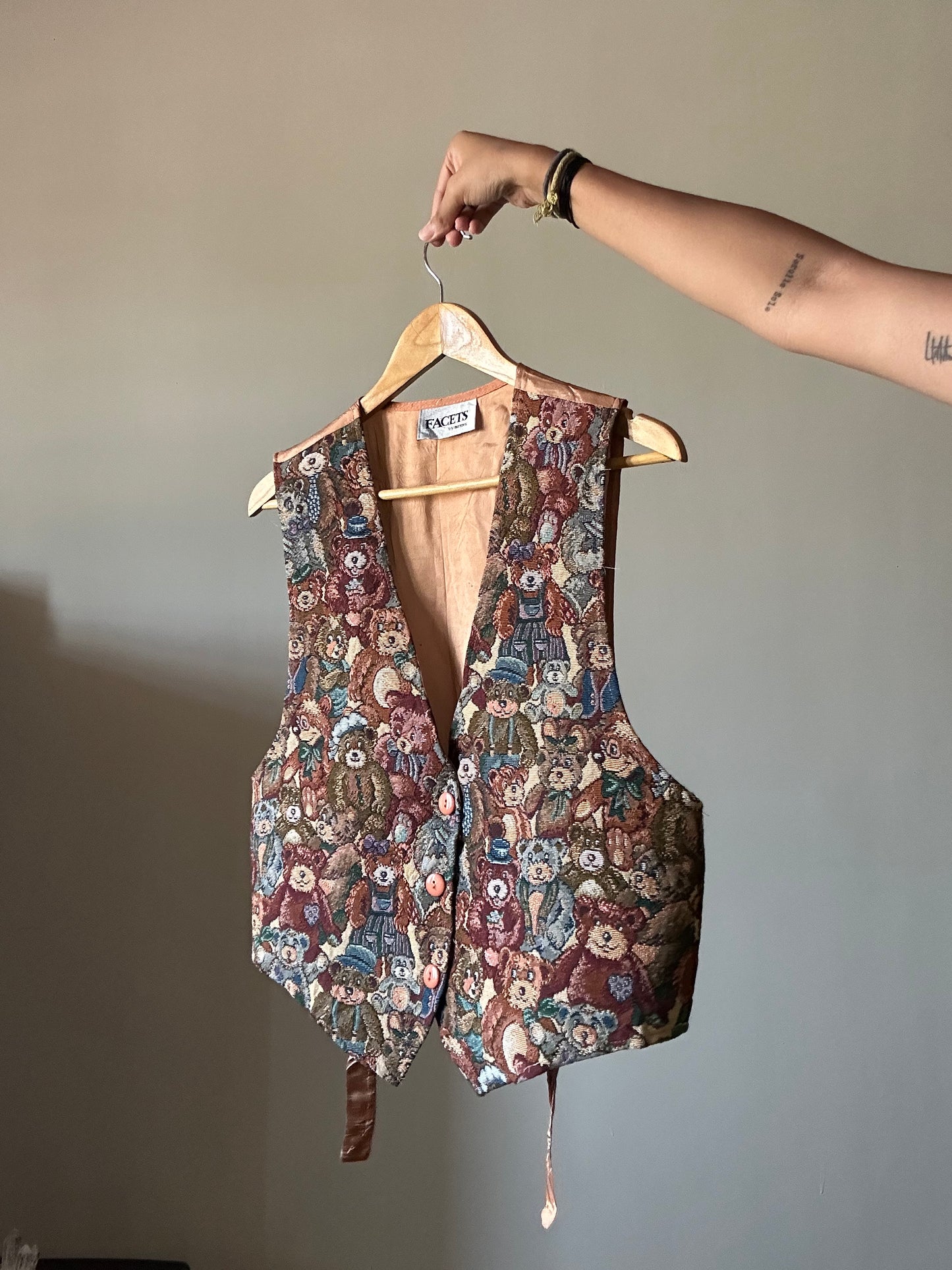 Facets By Mirror Vintage Vest