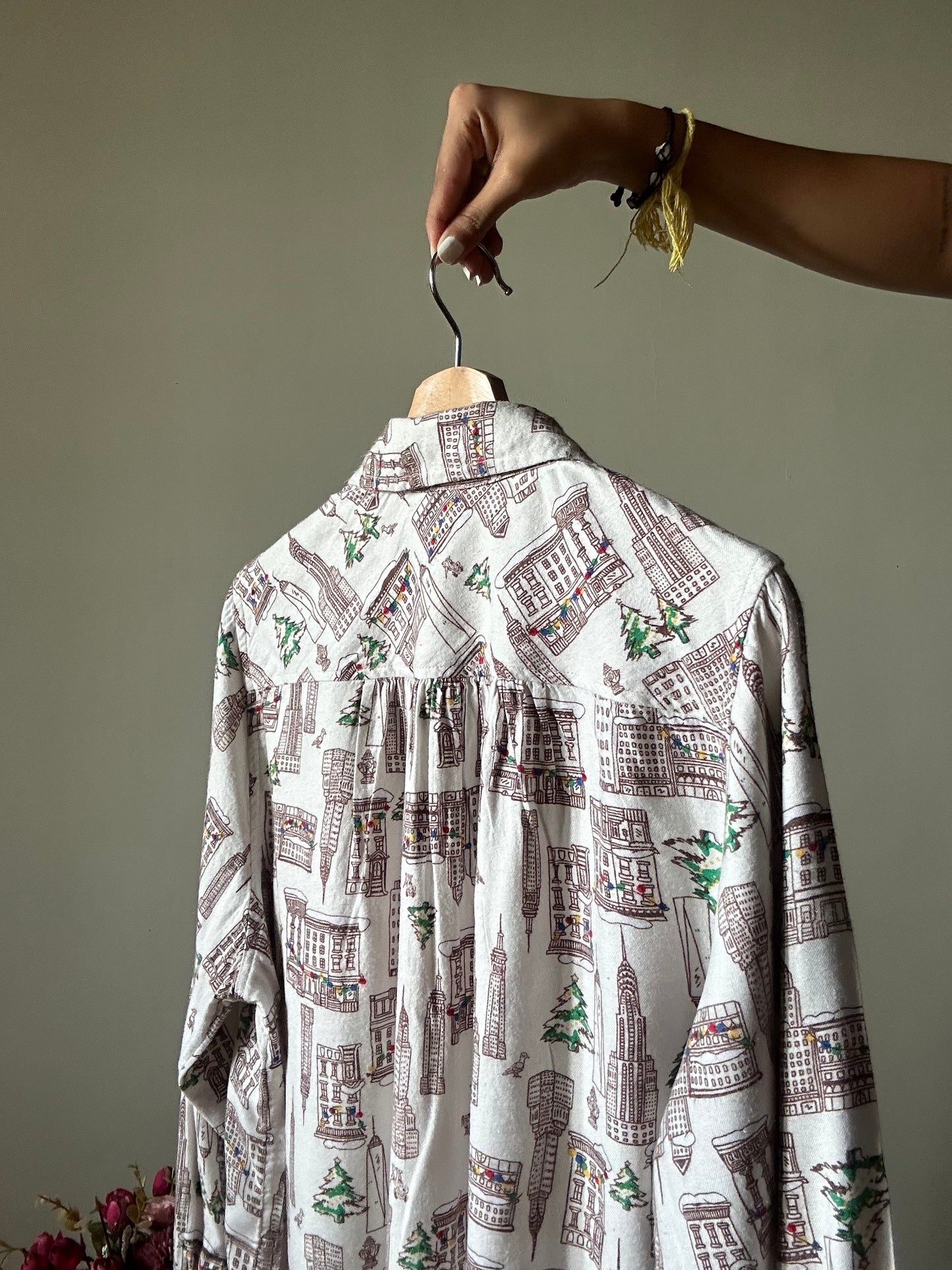 Vintage Aerie City Print Shirt