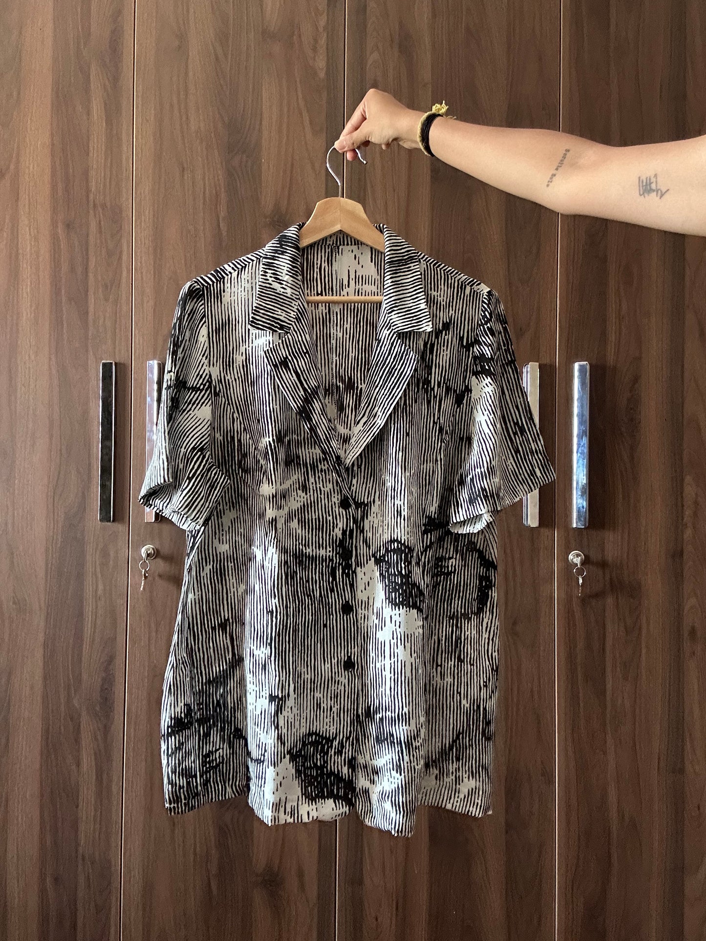 Vintage Abstract Print Shirt