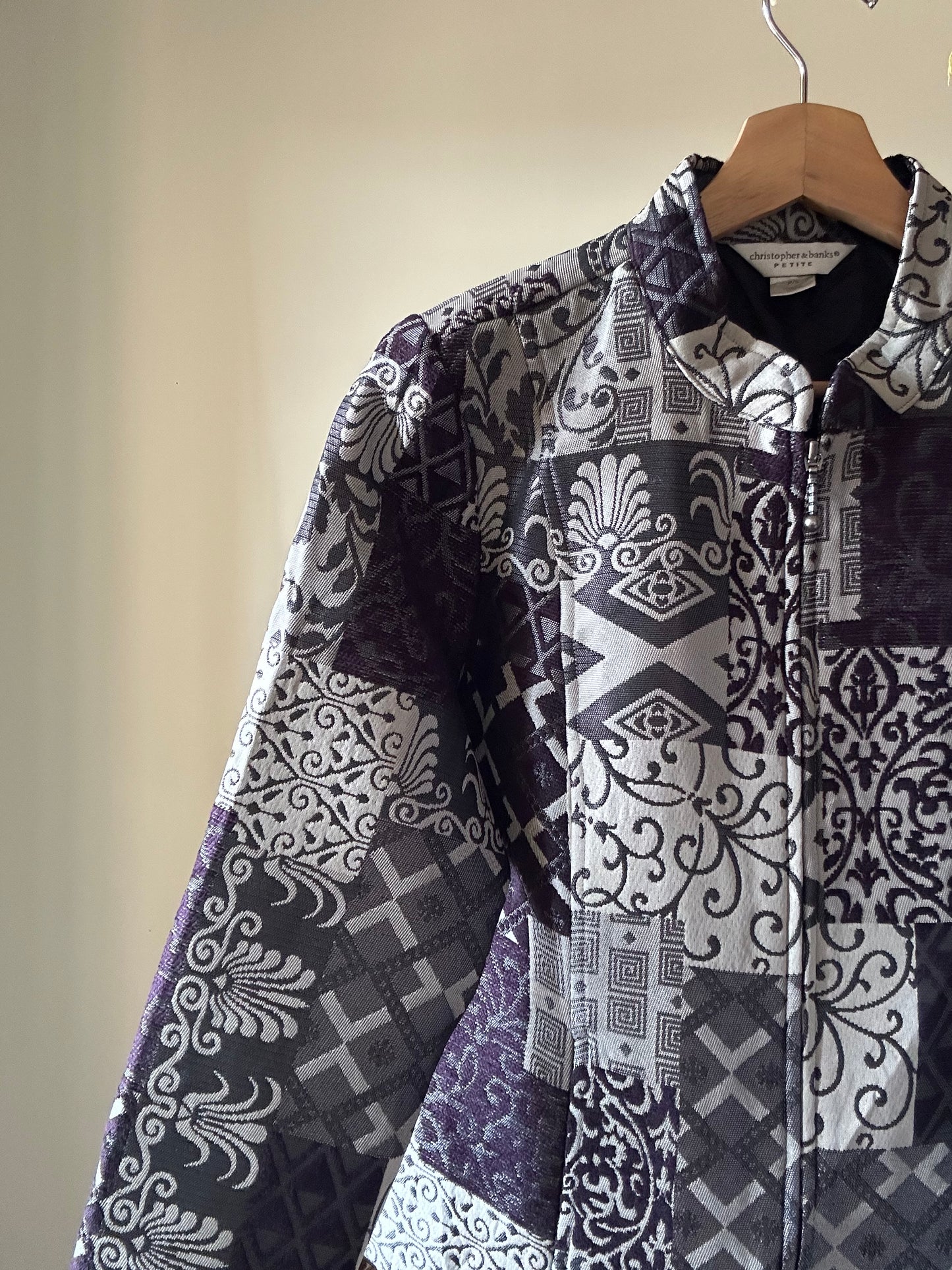 Christopher & Banks Vintage Embroidered Shaket