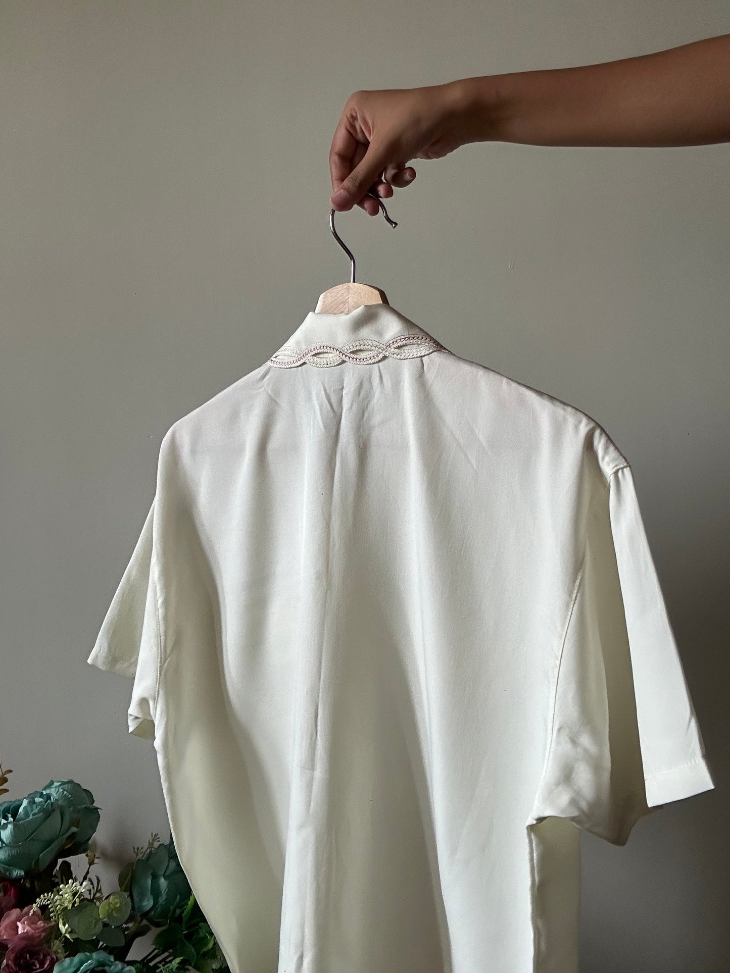 Jiayumei Vintage Embroidered Shirt