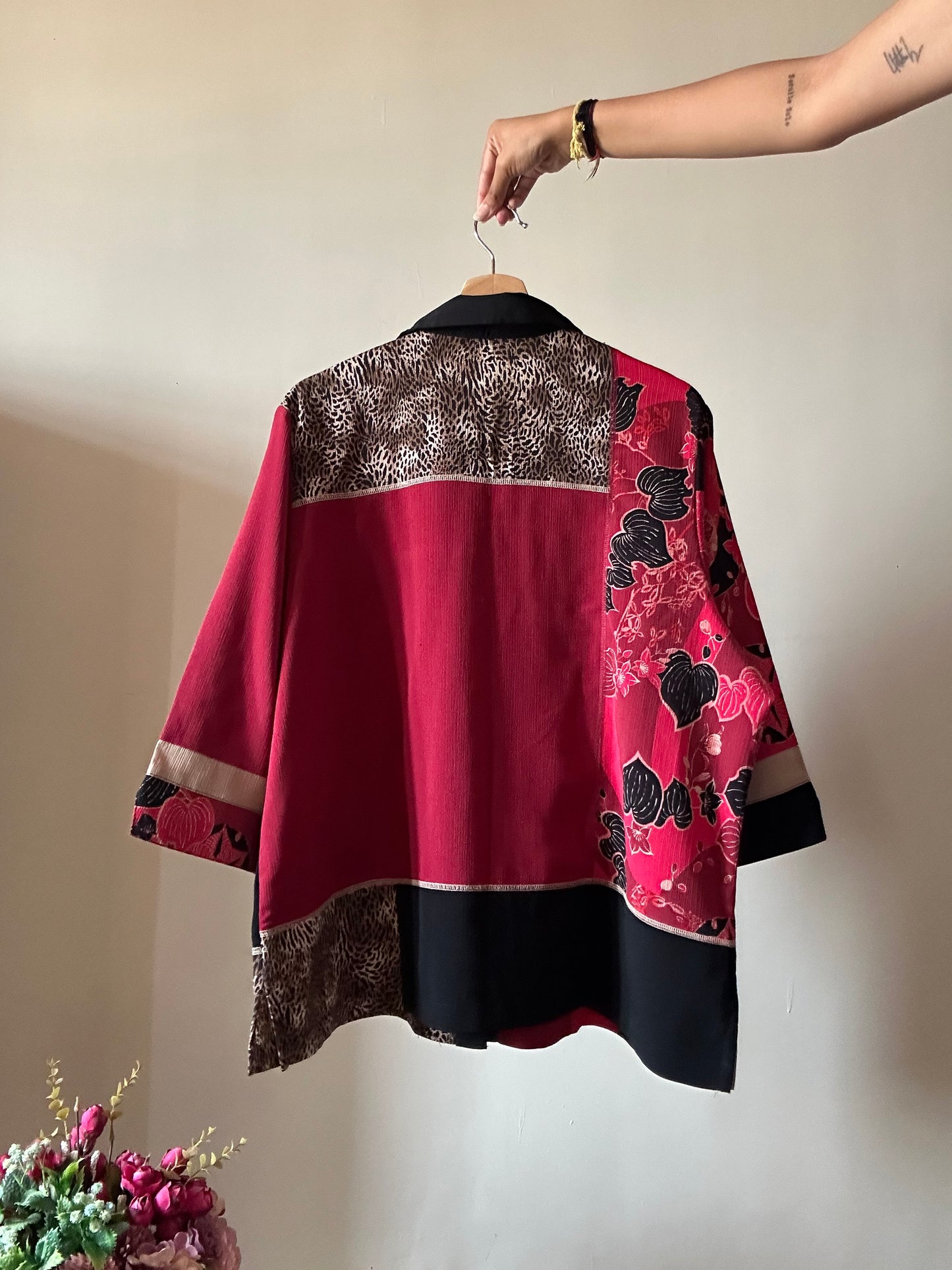 Vintage Tanjay Patch Work Embroidered Shirt