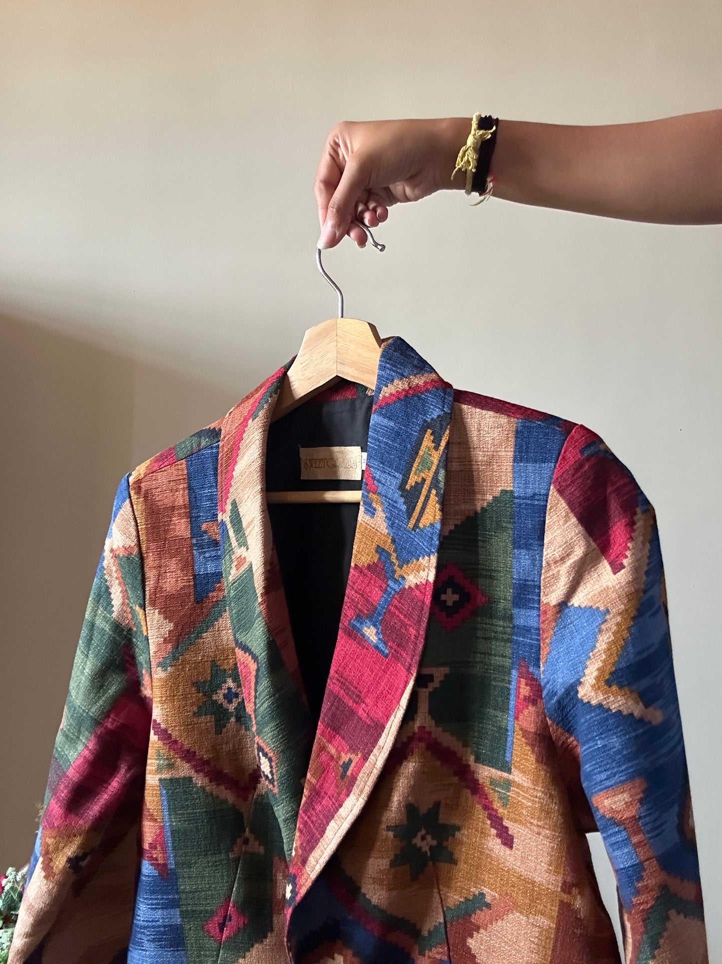 Sweet Grass Vintage Cropped Blazer