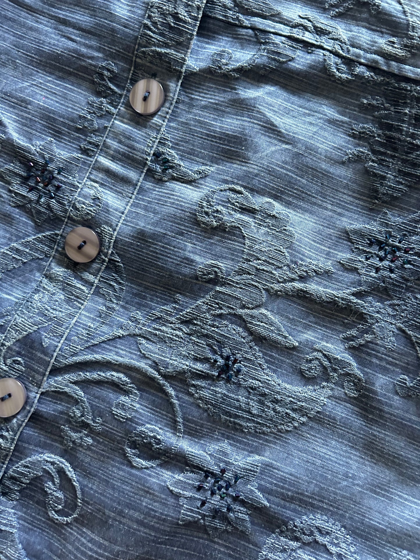 Coldwater Creek Vintage Beaded Textured Shaket