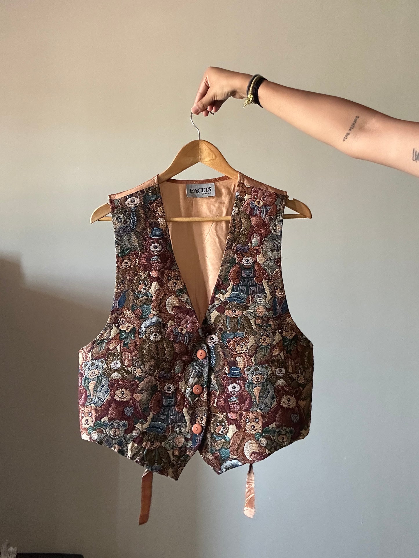 Facets By Mirror Vintage Vest
