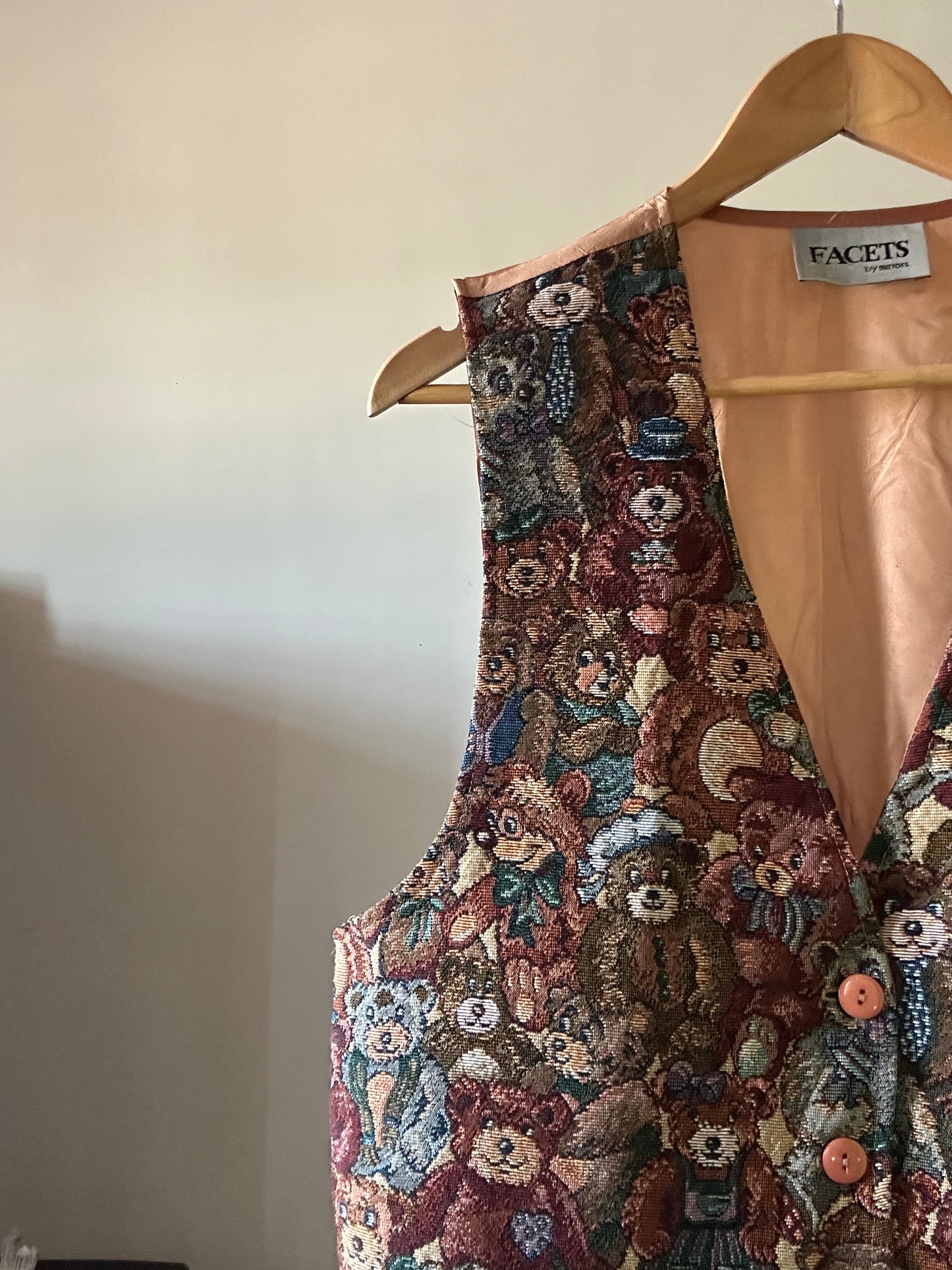 Facets By Mirror Vintage Vest