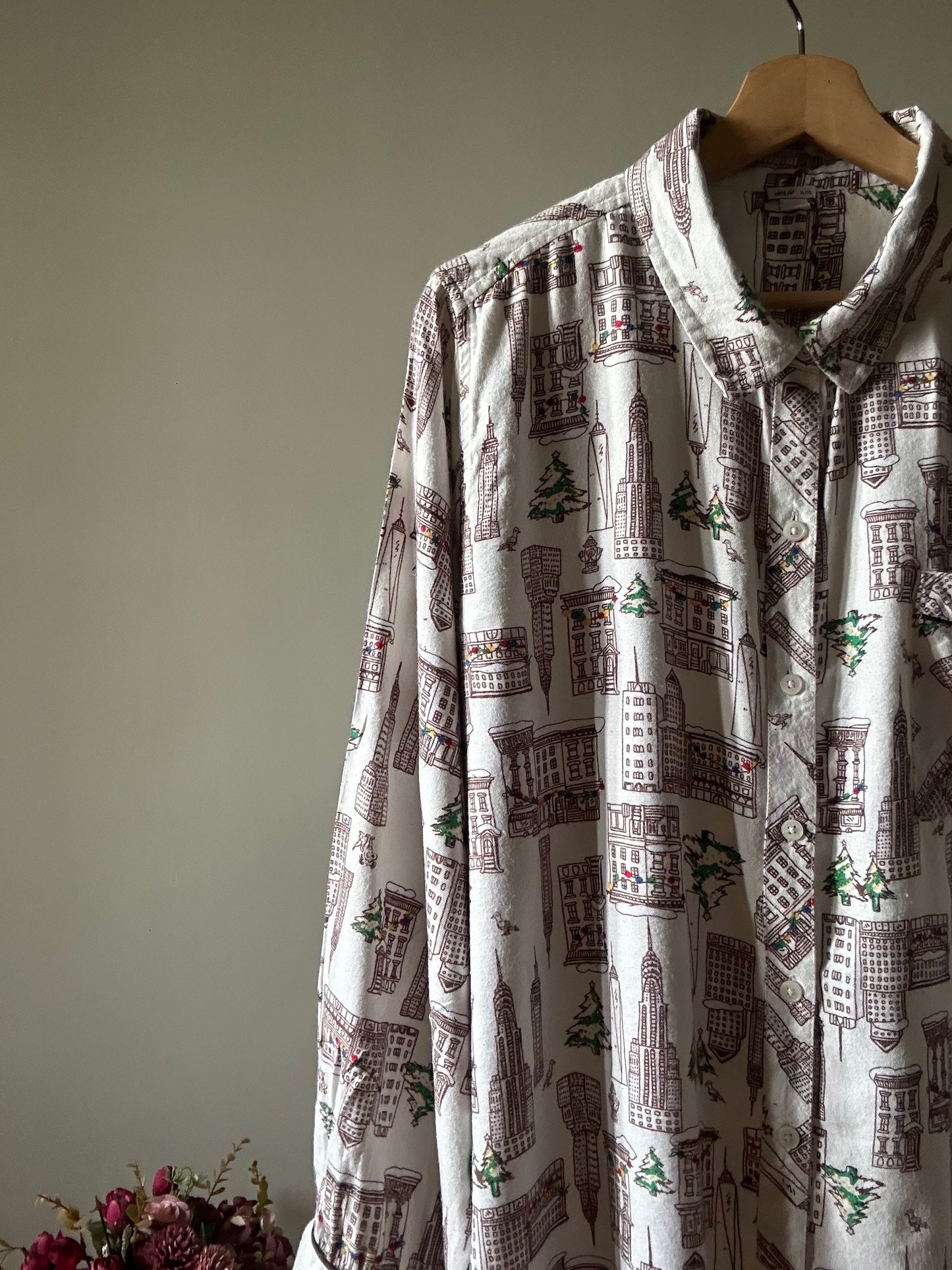 Vintage Aerie City Print Shirt