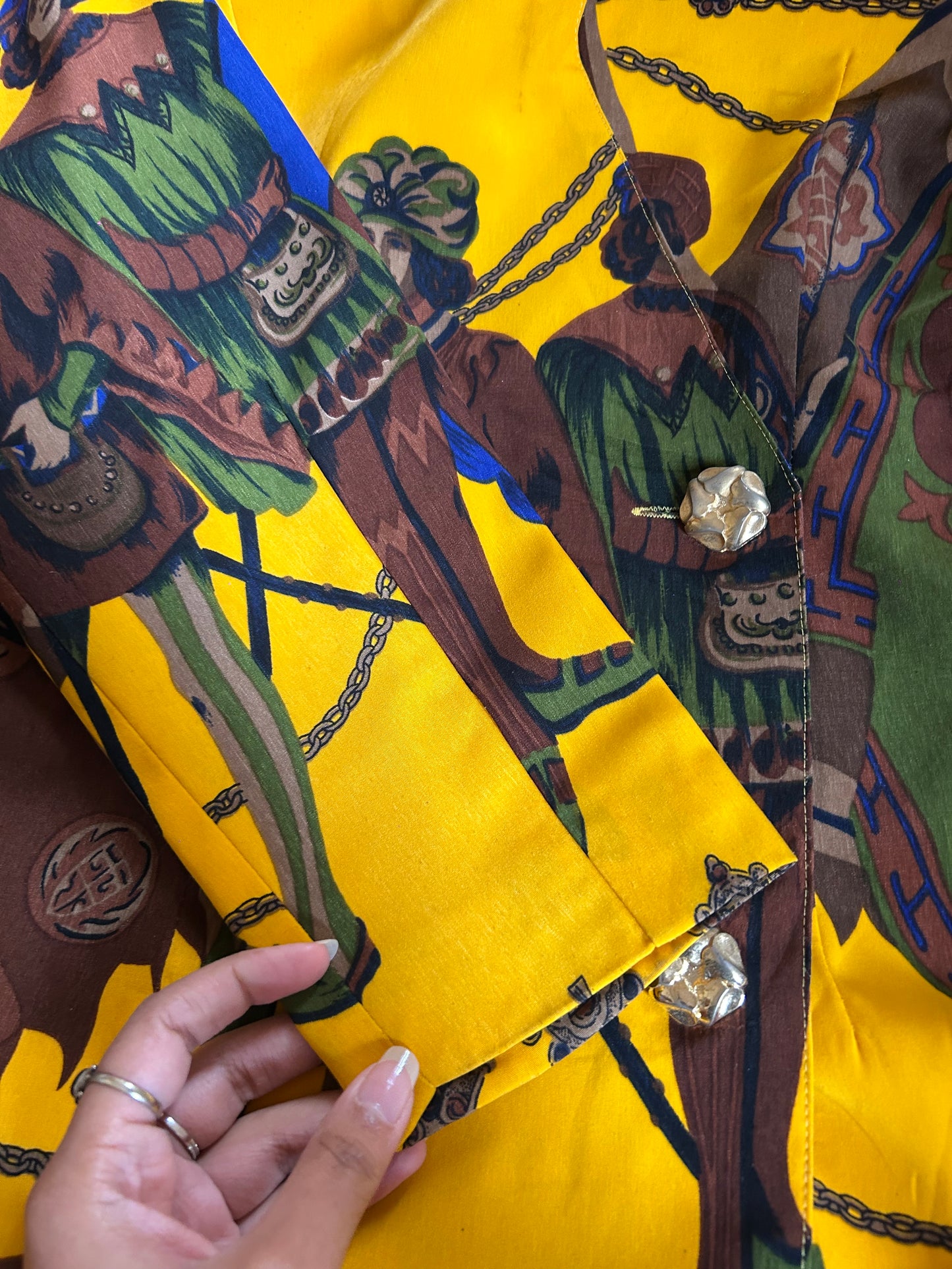 Vintage All Printed Blazer