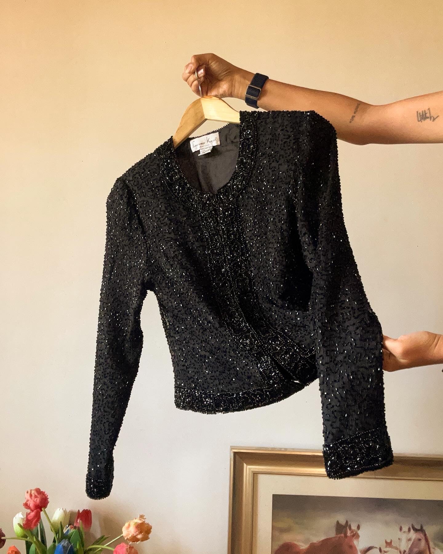 Vintage Laurence Kazar Fully Beaded Shaket
