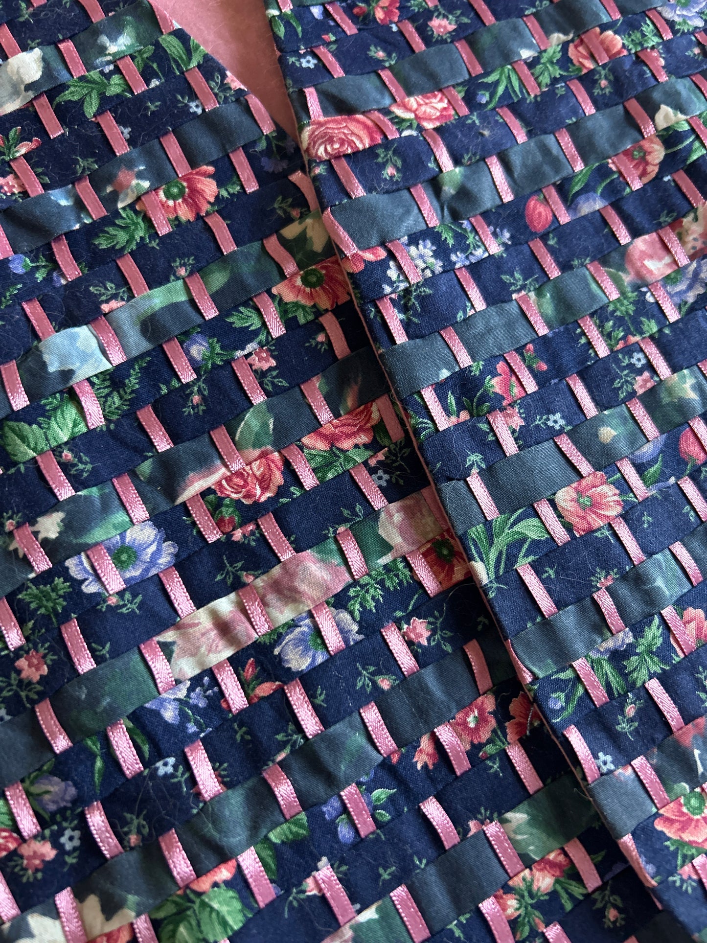 Floral Weaved Vintage Vest