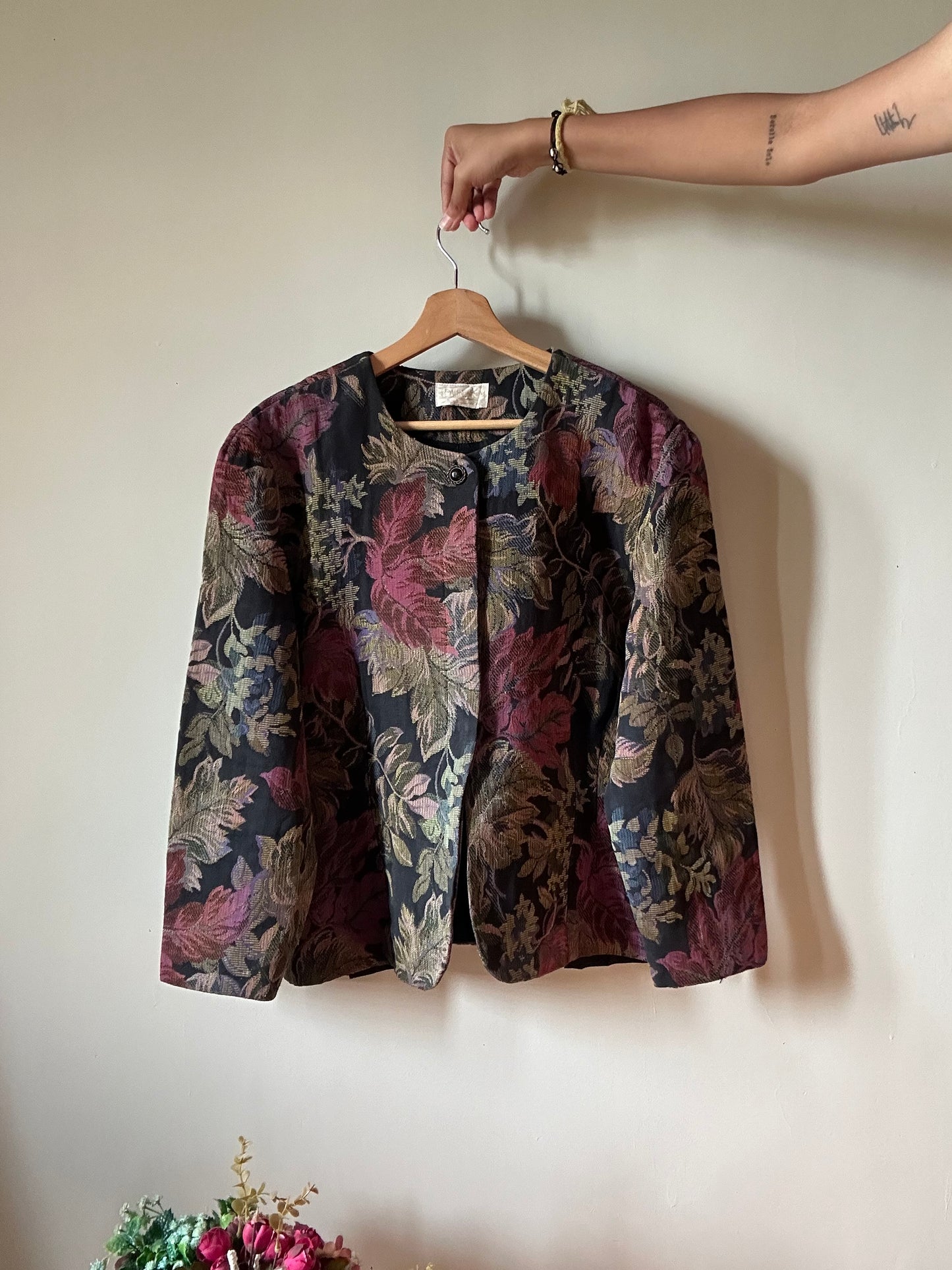 Linda Lundstrom Vintage Floral Blazer