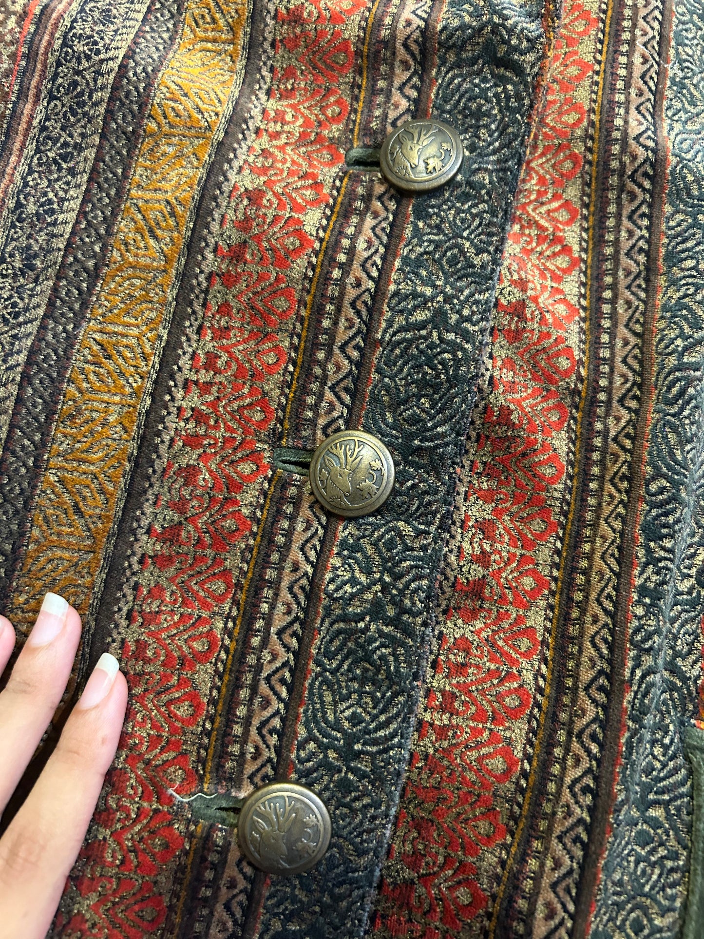 Admont Vintage Velvet Multi Pattern Blazer