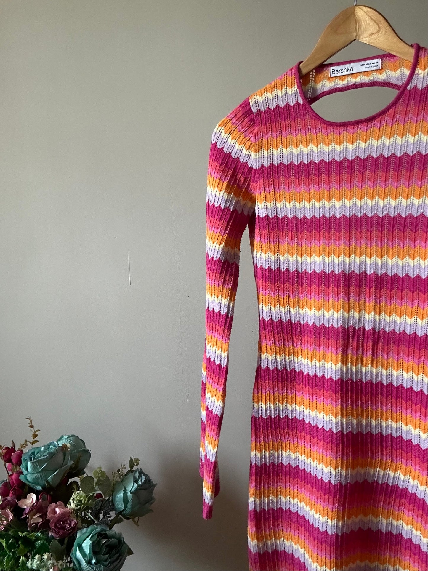 Bershka Crochet Backless Dress