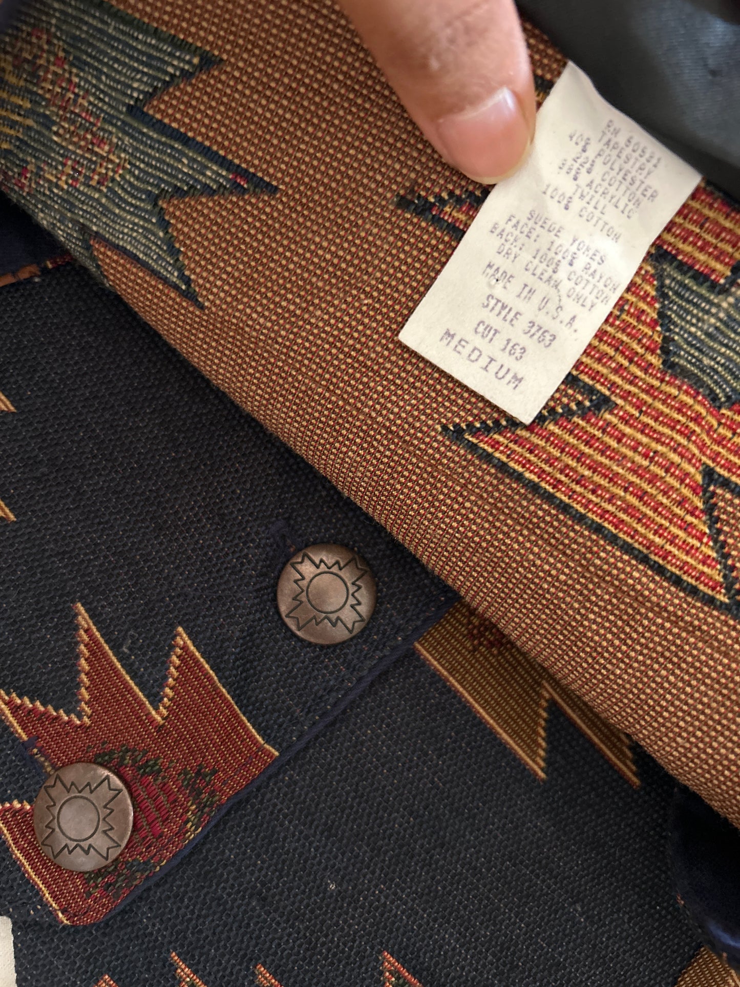 Roughrider Vintage All Weaved Fabric Vest