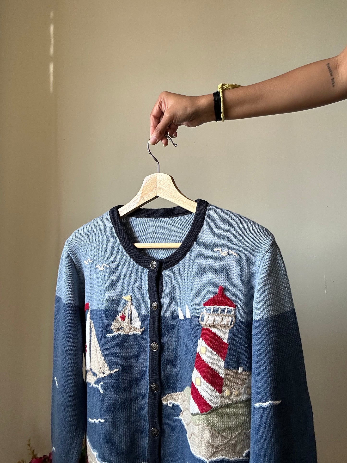 Vintage Christopher & Banks Embroidered Cardigan