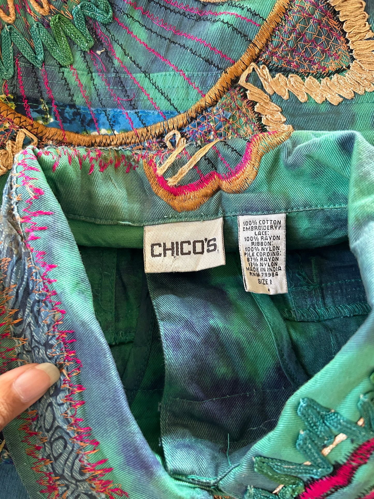 Chico’s All Embroidered Vest