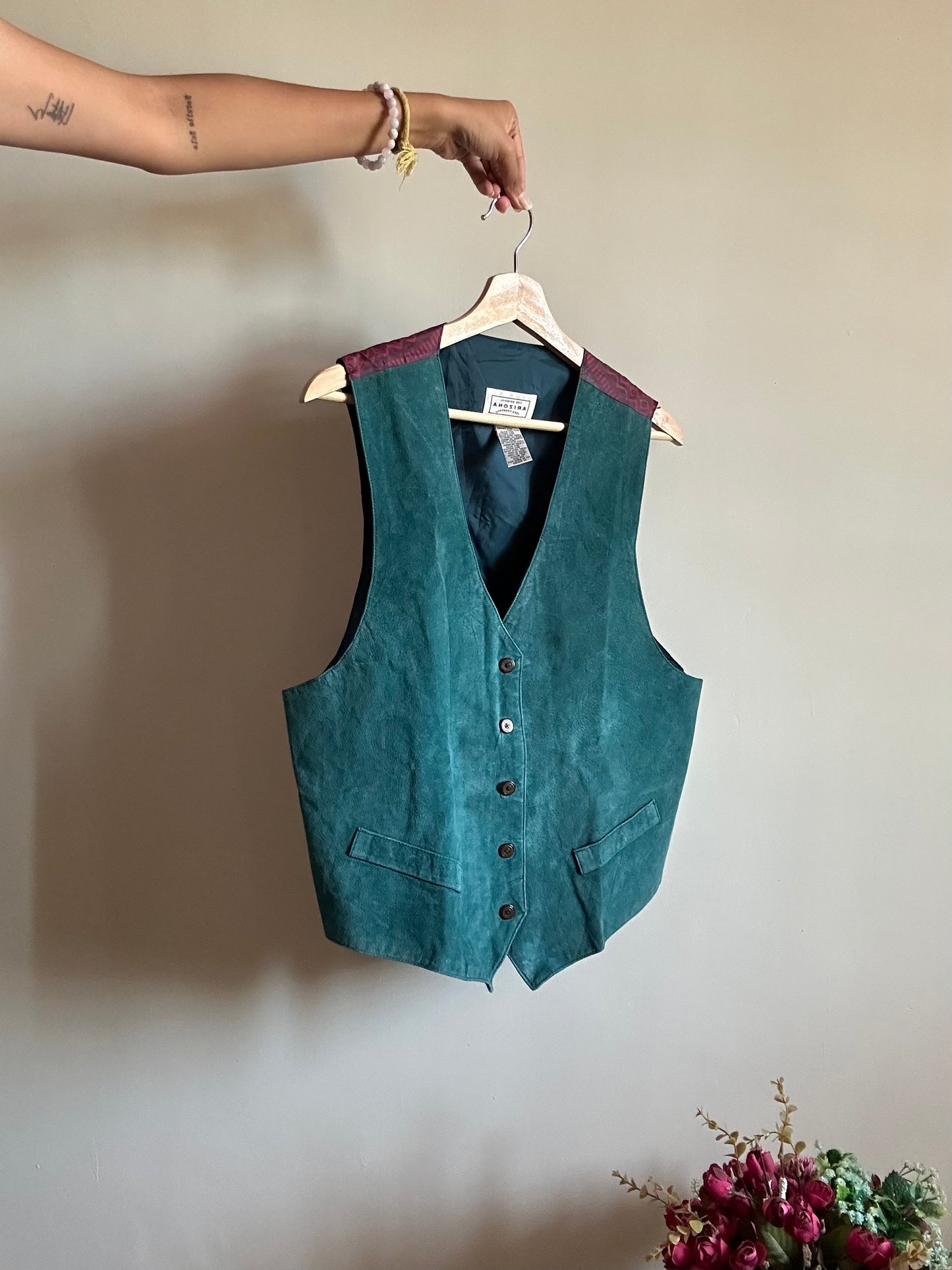 Vintage The Original Arizona Jean Company Pure Leather Vest