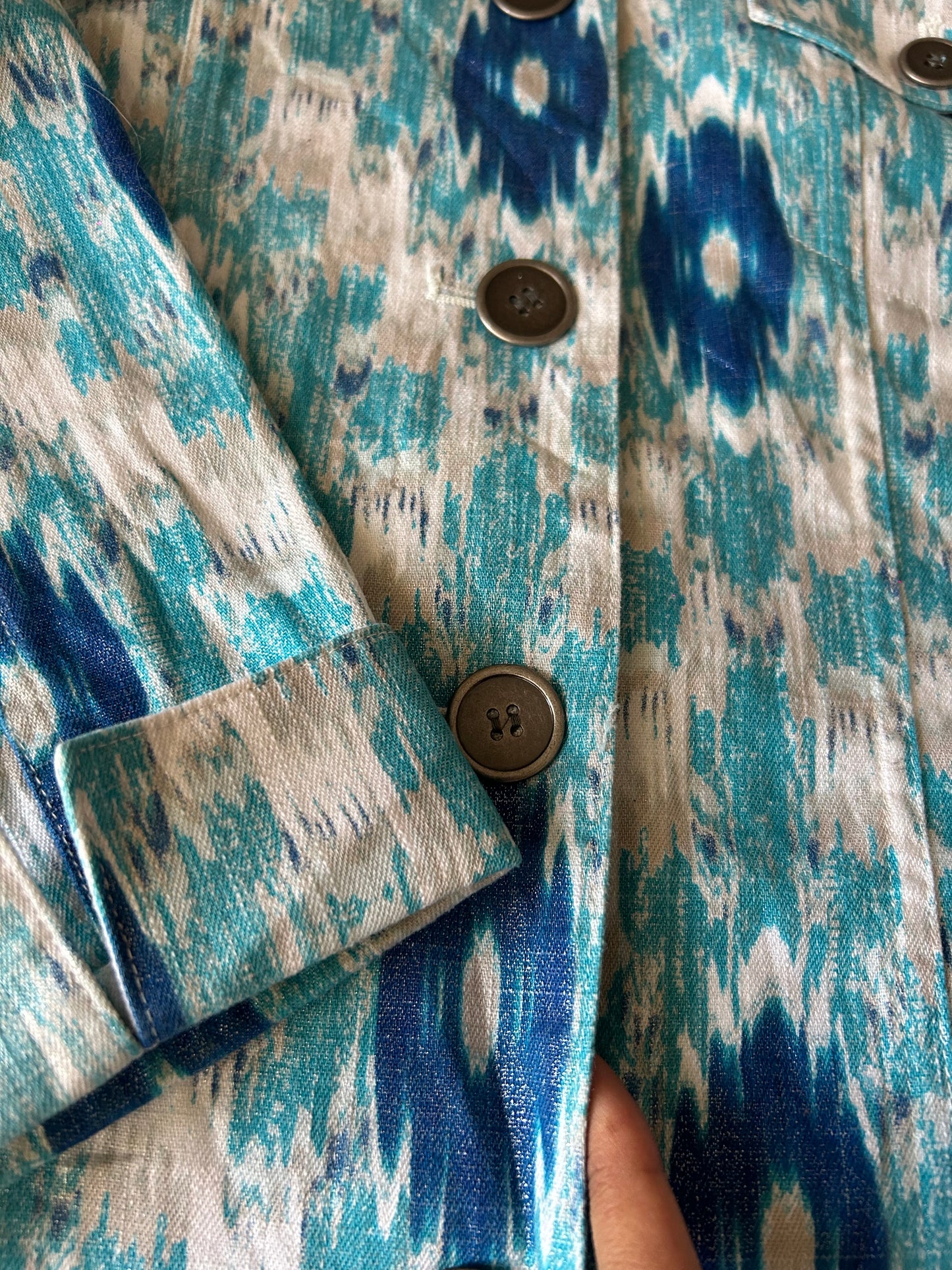 Chico’s Vintage Printed Shaket With Shimmer