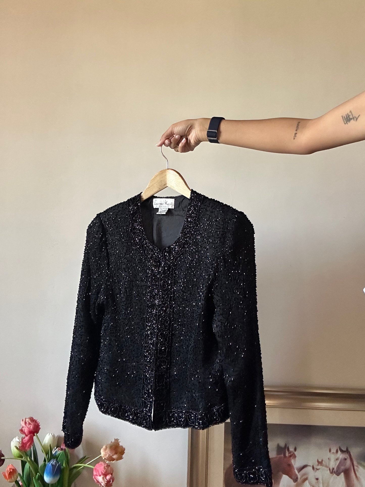 Vintage Laurence Kazar Fully Beaded Shaket