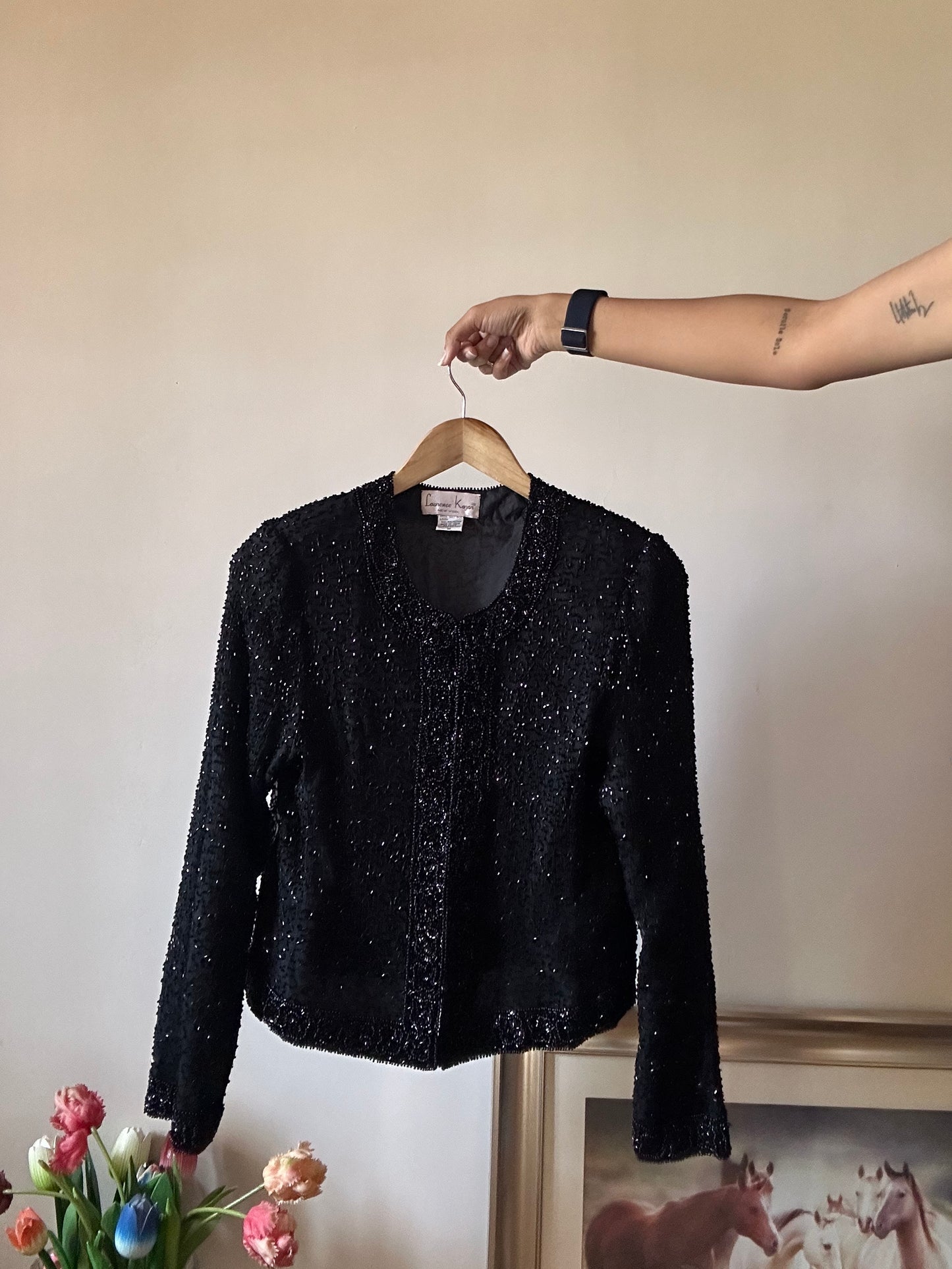 Vintage Laurence Kazar Fully Beaded Shaket
