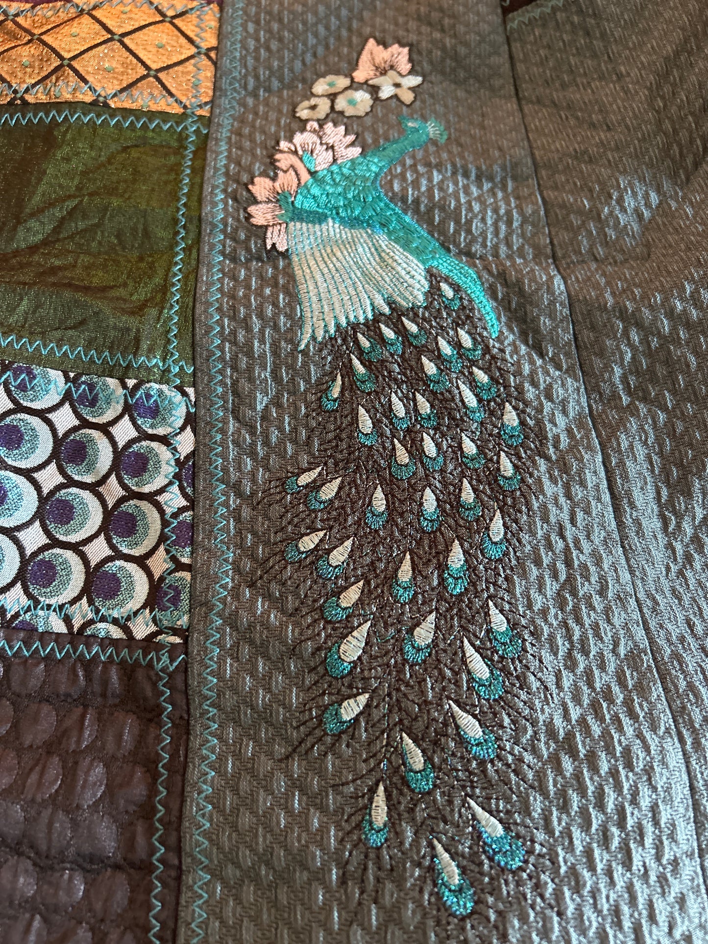 Vintage Desigual Patchwork and Embroidered Skirt